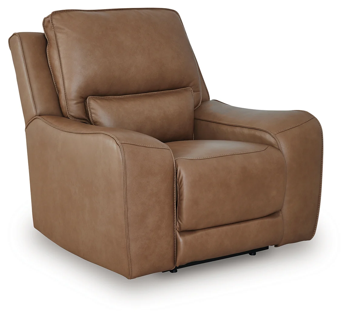 DeepWakes Caramel Leather Power Recliner - Image 2