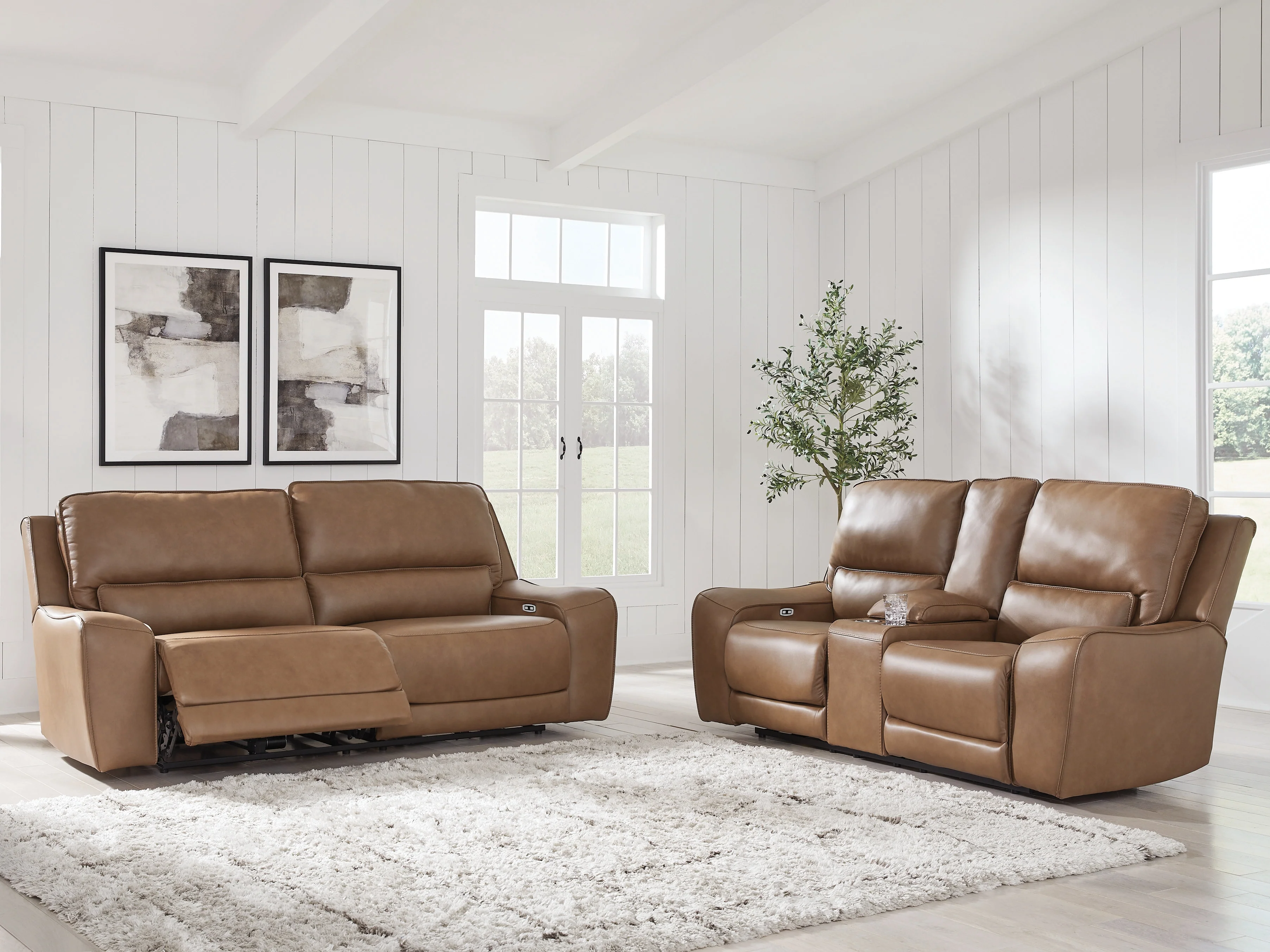 DeepWakes Caramel Sofa and Loveseat - Image 2