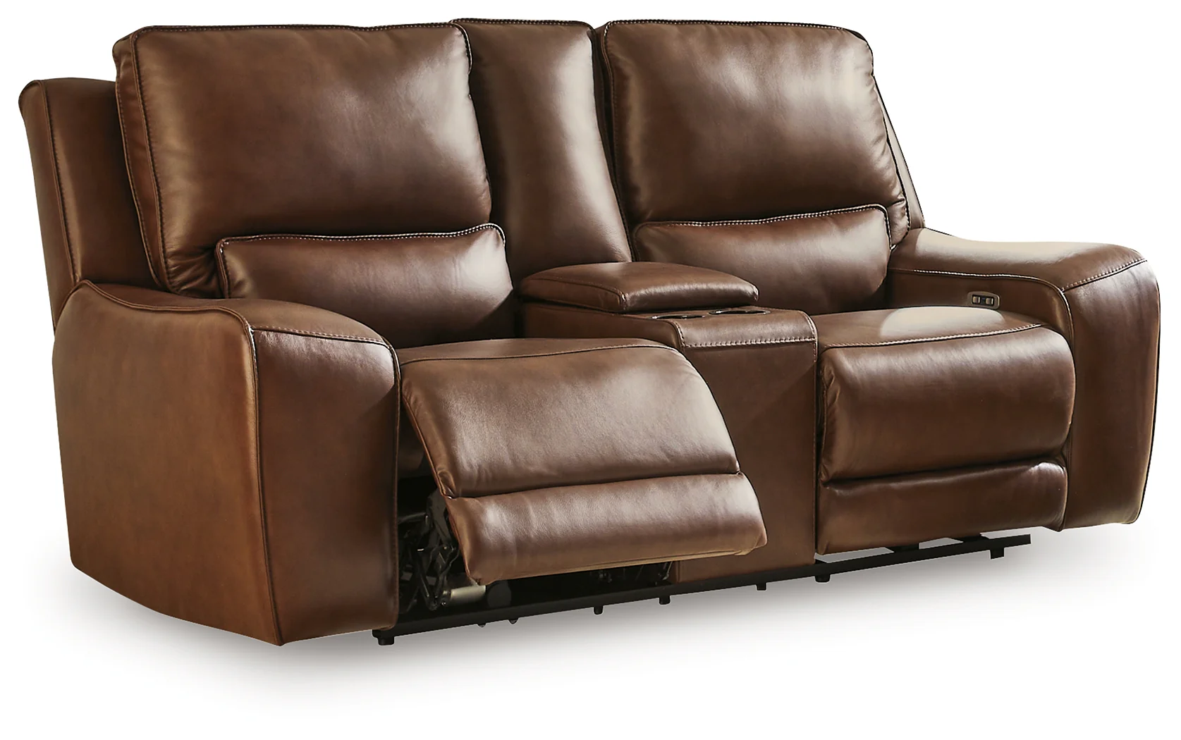DeepWakes Canyon Leather Power Reclining Loveseat with Console - Image 2