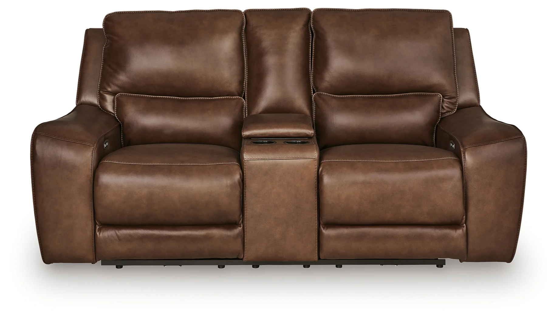 DeepWakes Canyon Leather Power Reclining Loveseat with Console - Image 3