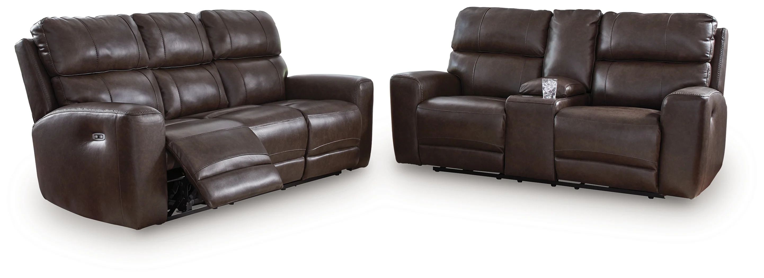 Crossplex Smoke Sofa and Loveseat - Image 3