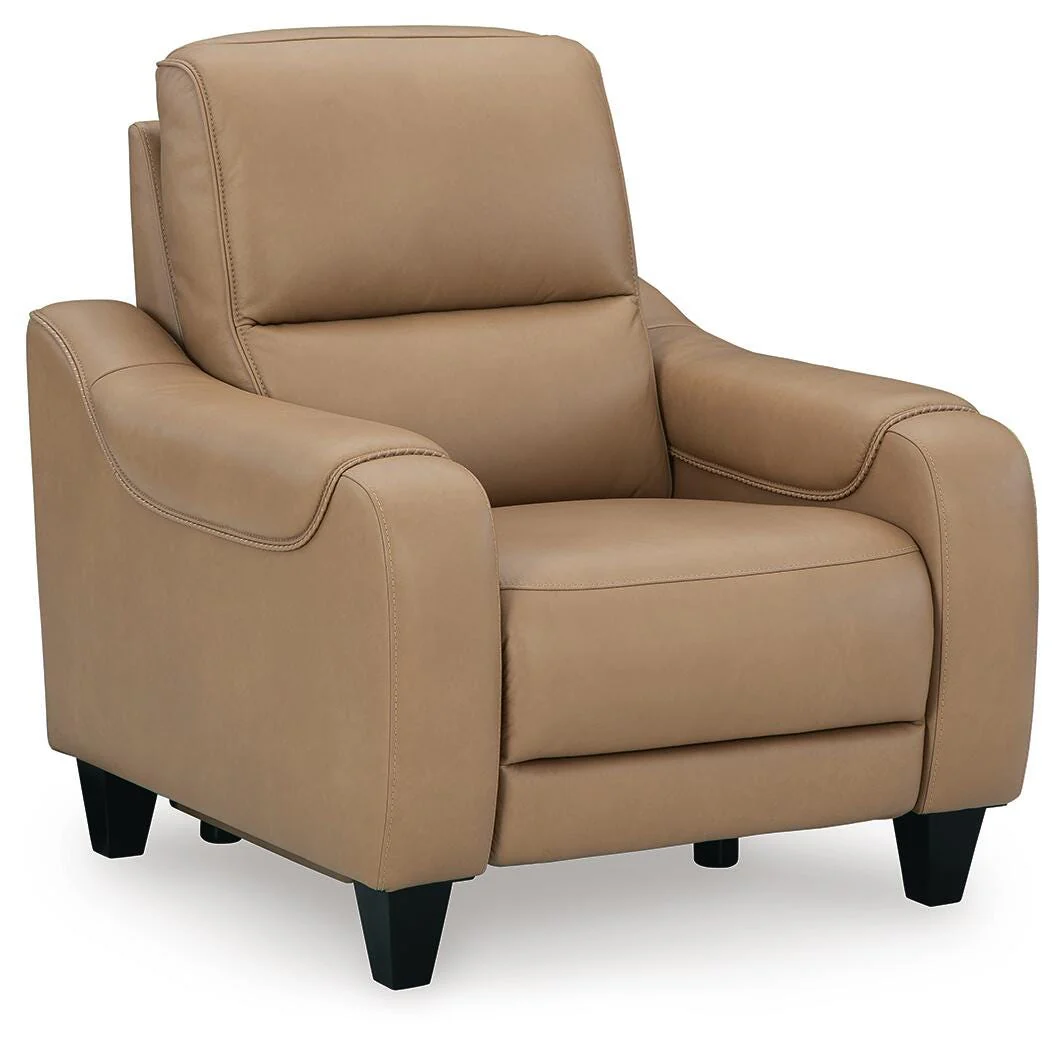 Mosswell Toffee Leather Power Recliner - Image 2
