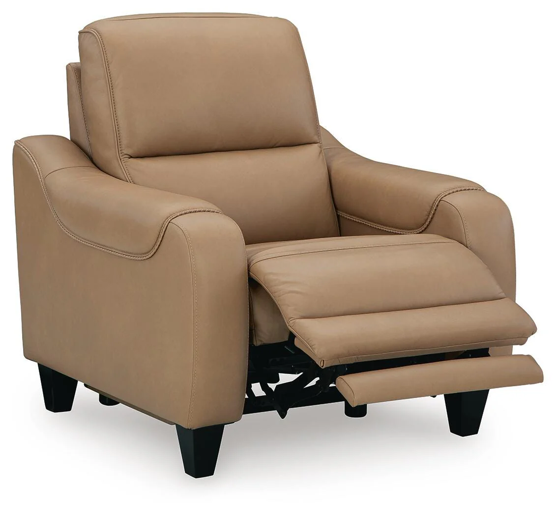 Mosswell Toffee Leather Power Recliner - Image 3