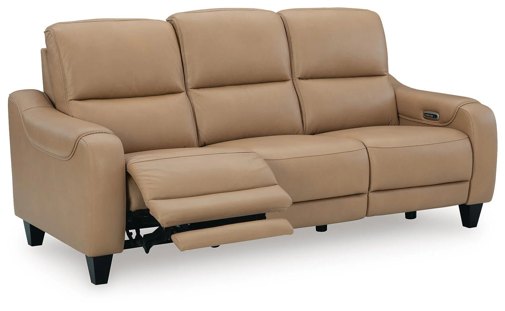 Mosswell Toffee Leather Power Reclining Sofa - Image 3