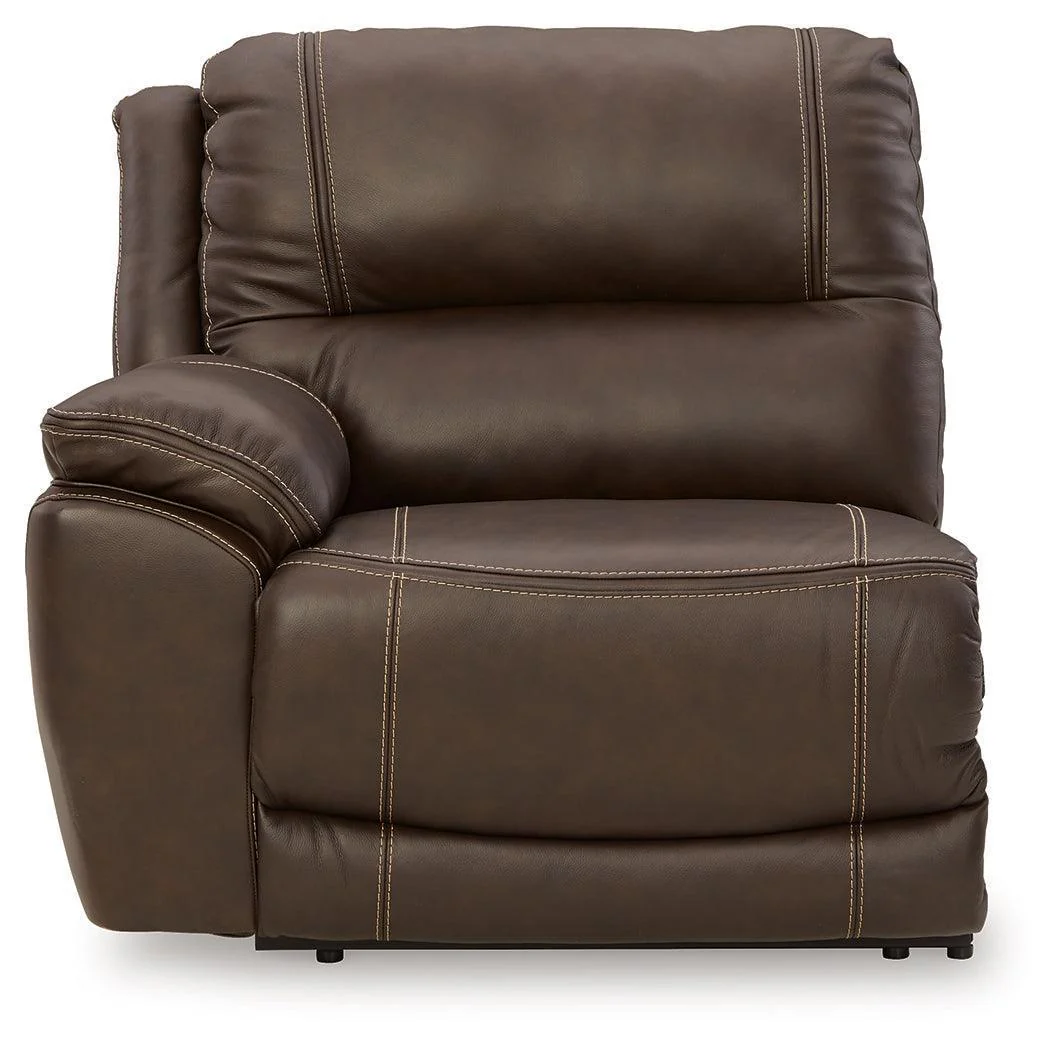 Dunleith Chocolate 7-Piece Power Reclining Sectional - Image 3