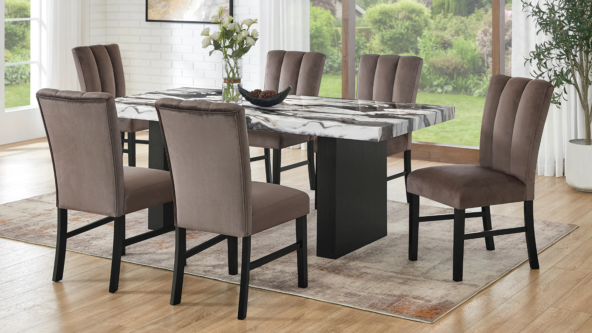 Cosmo Brown Dining Room Set - Image 2