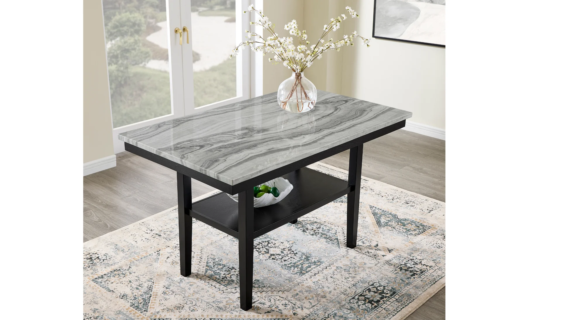 Marbelle Gray Counter Height Set - Image 3
