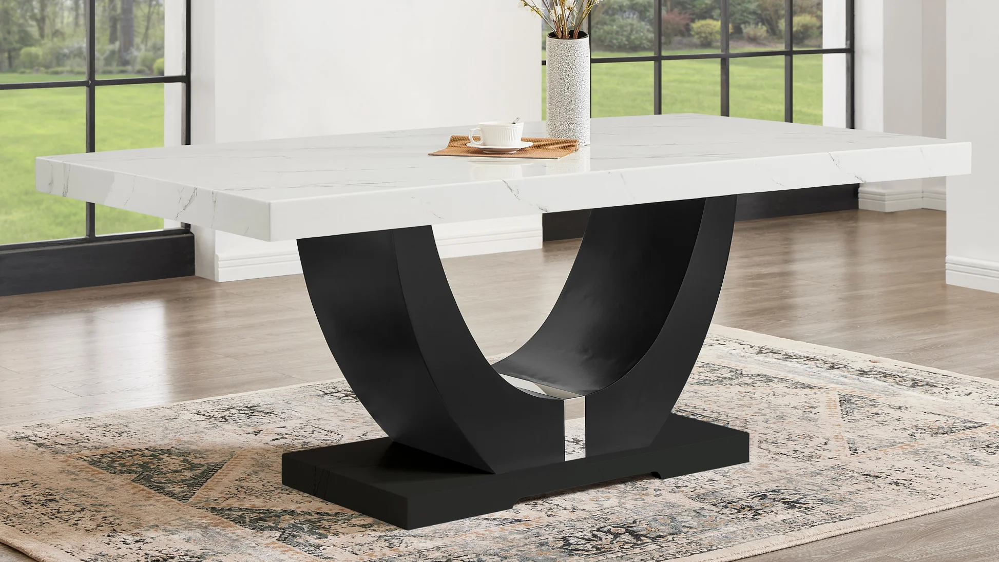 Larry Black Rectangular Dining Room Set - Image 2