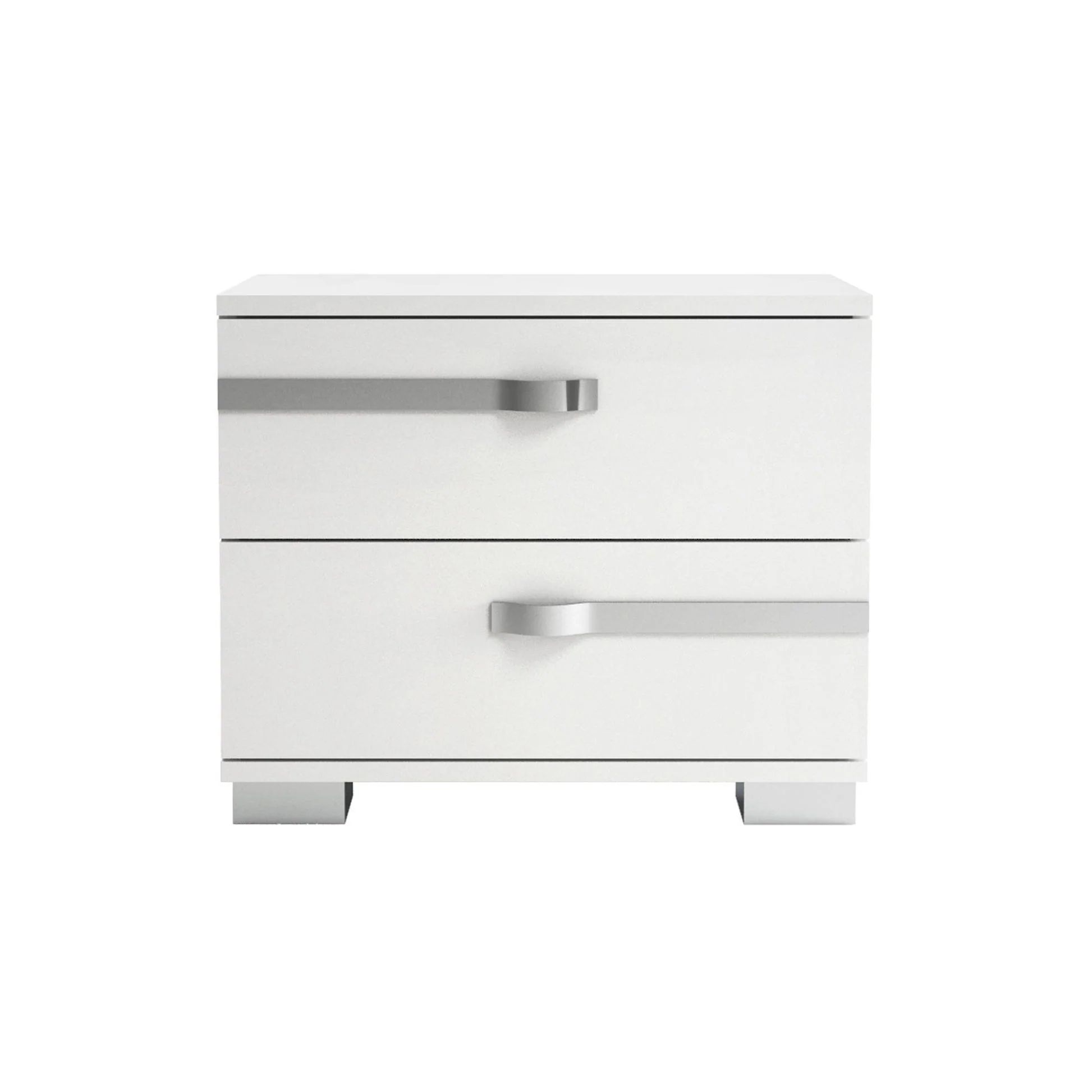 Volare Croco White Italian Bedroom Set - Image 3