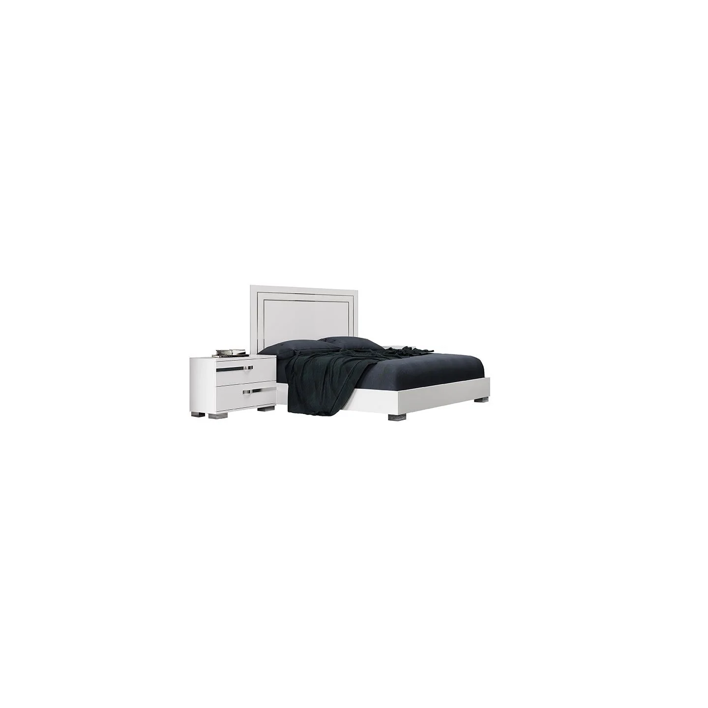 Volare Croco White Nightstand - Image 3