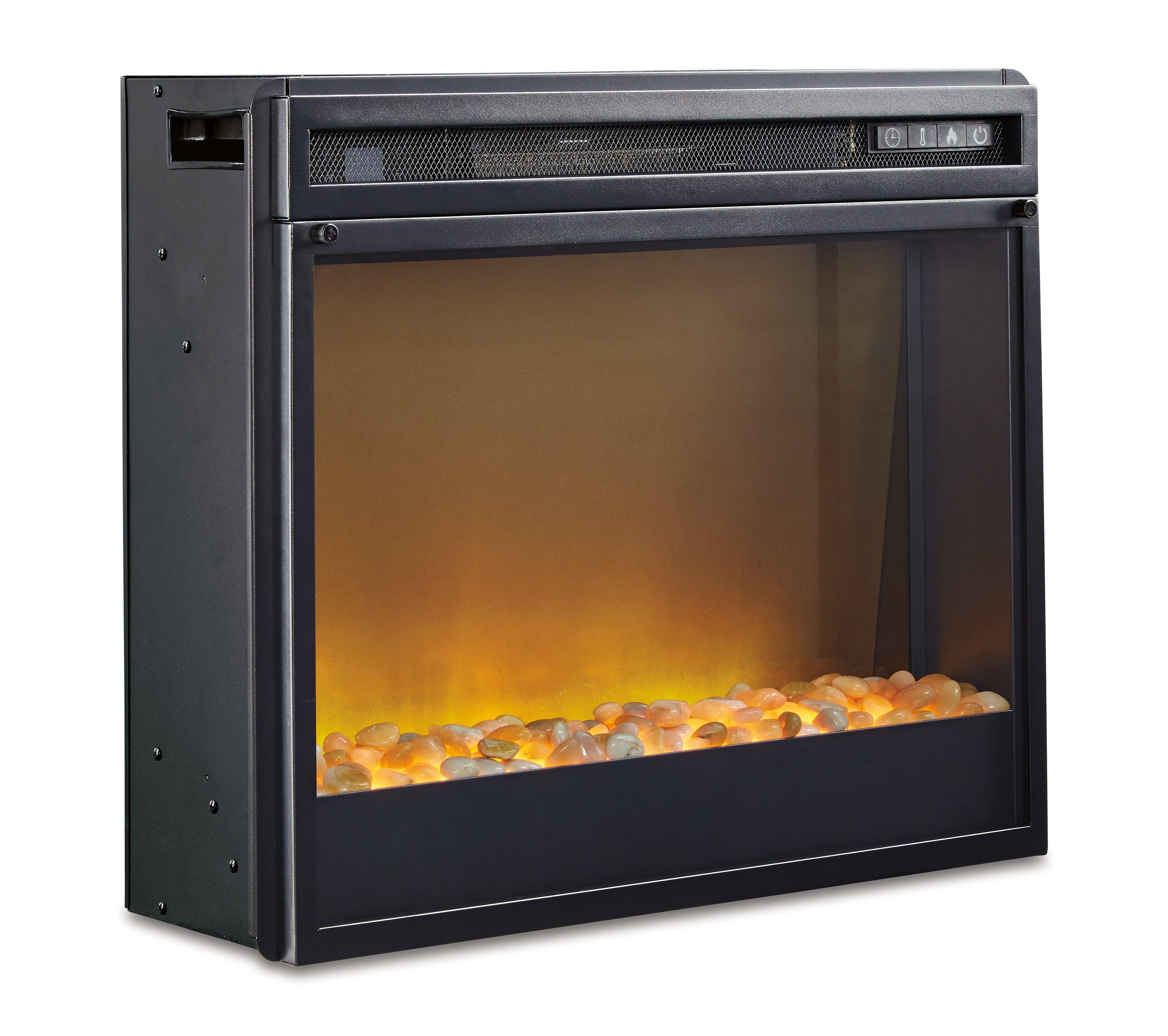 Trinell Brown 63" Tv Stand With Electric Fireplace - Image 3
