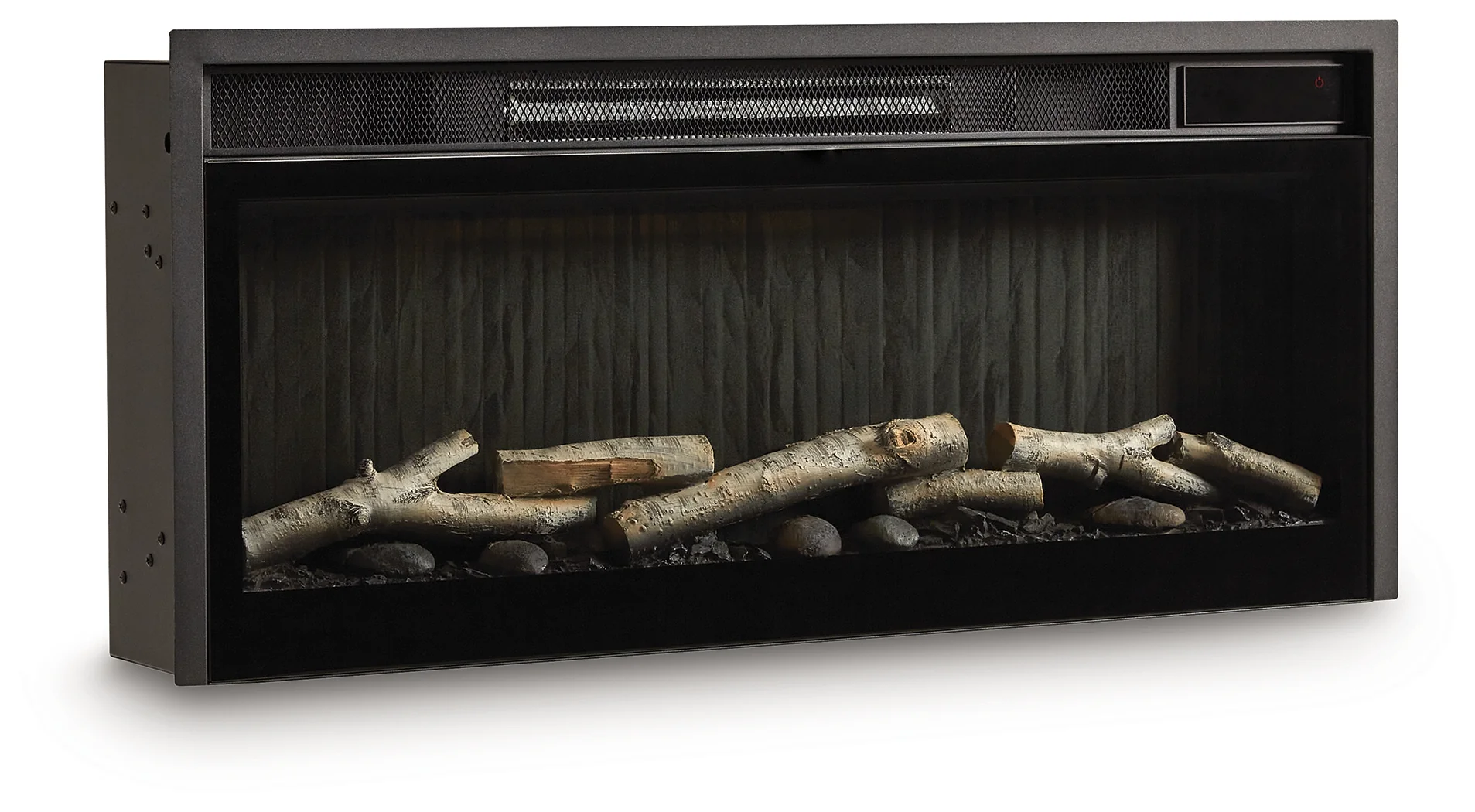 Entertainment Accessories Black Fireplace Insert - Image 2