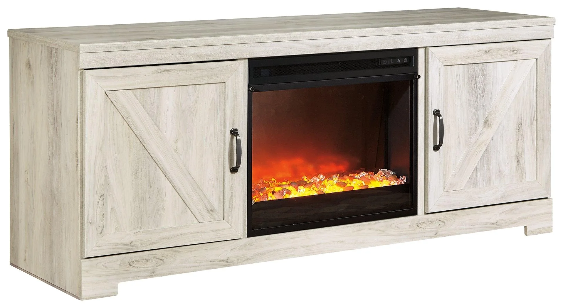Bellaby Whitewash 63" Tv Stand With Fireplace - Image 2