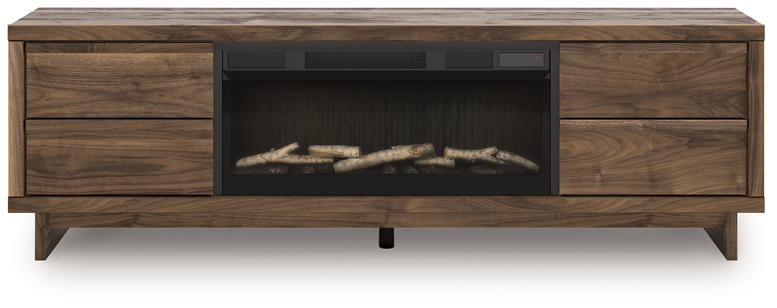 Zadilyn Brown 72" TV Stand with Electric Fireplace - Image 3