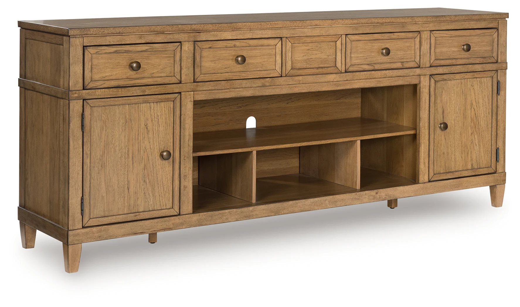Sharlance Light Brown 81" TV Stand - Image 2