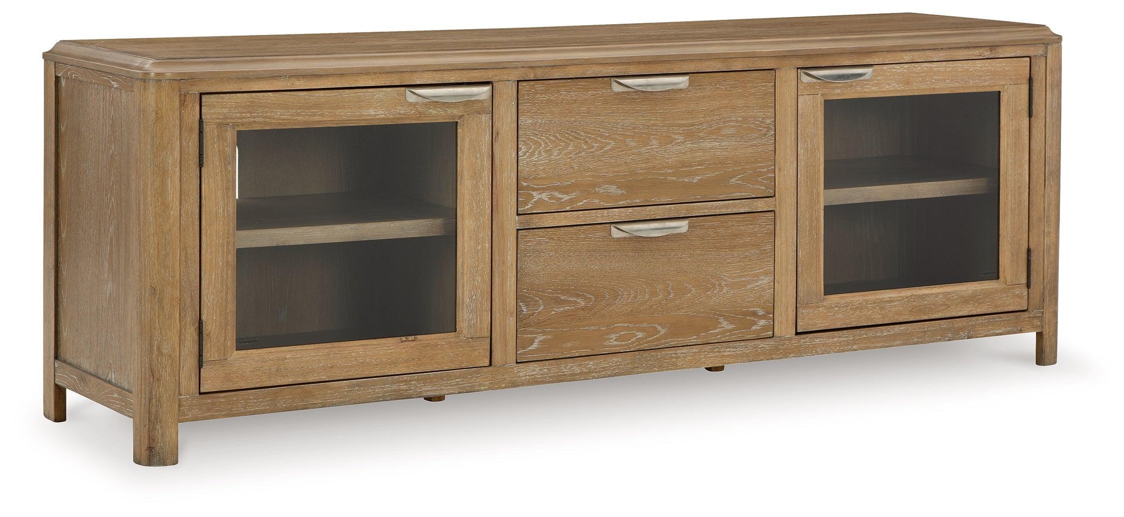 Rencott Light Brown 80" Tv Stand - Image 2