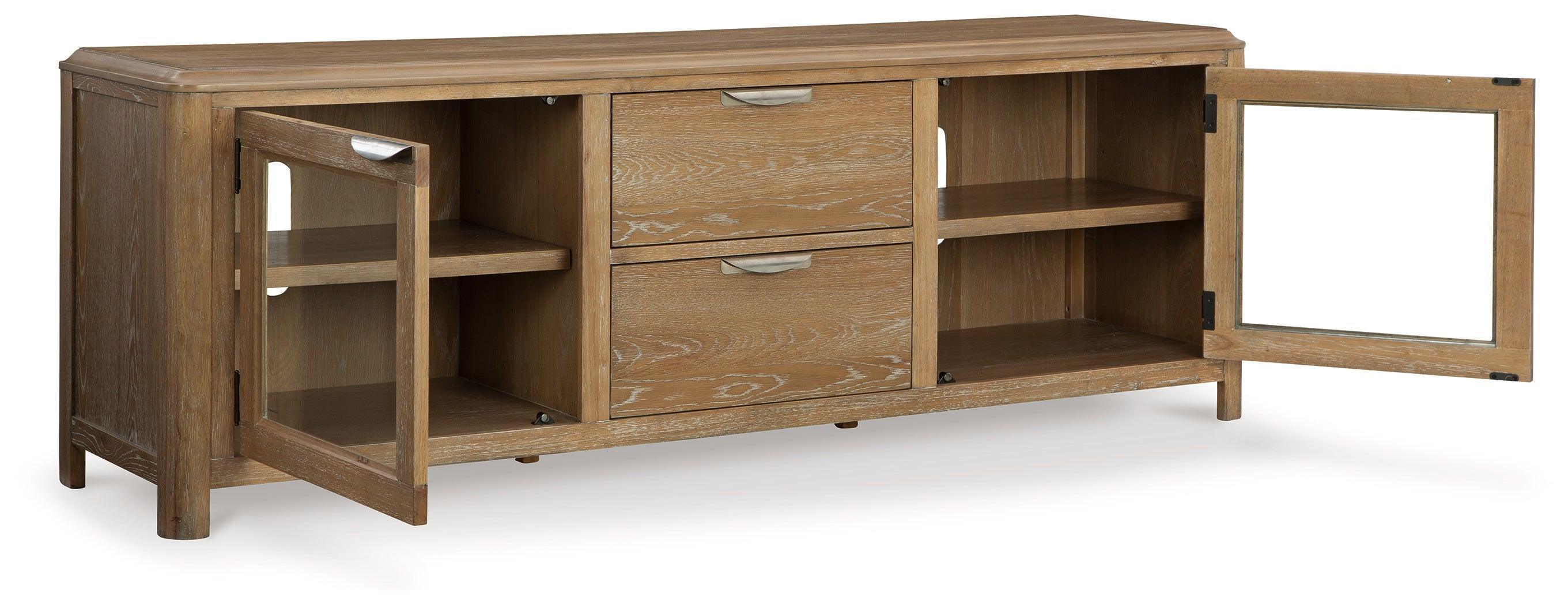Rencott Light Brown 80" Tv Stand - Image 3