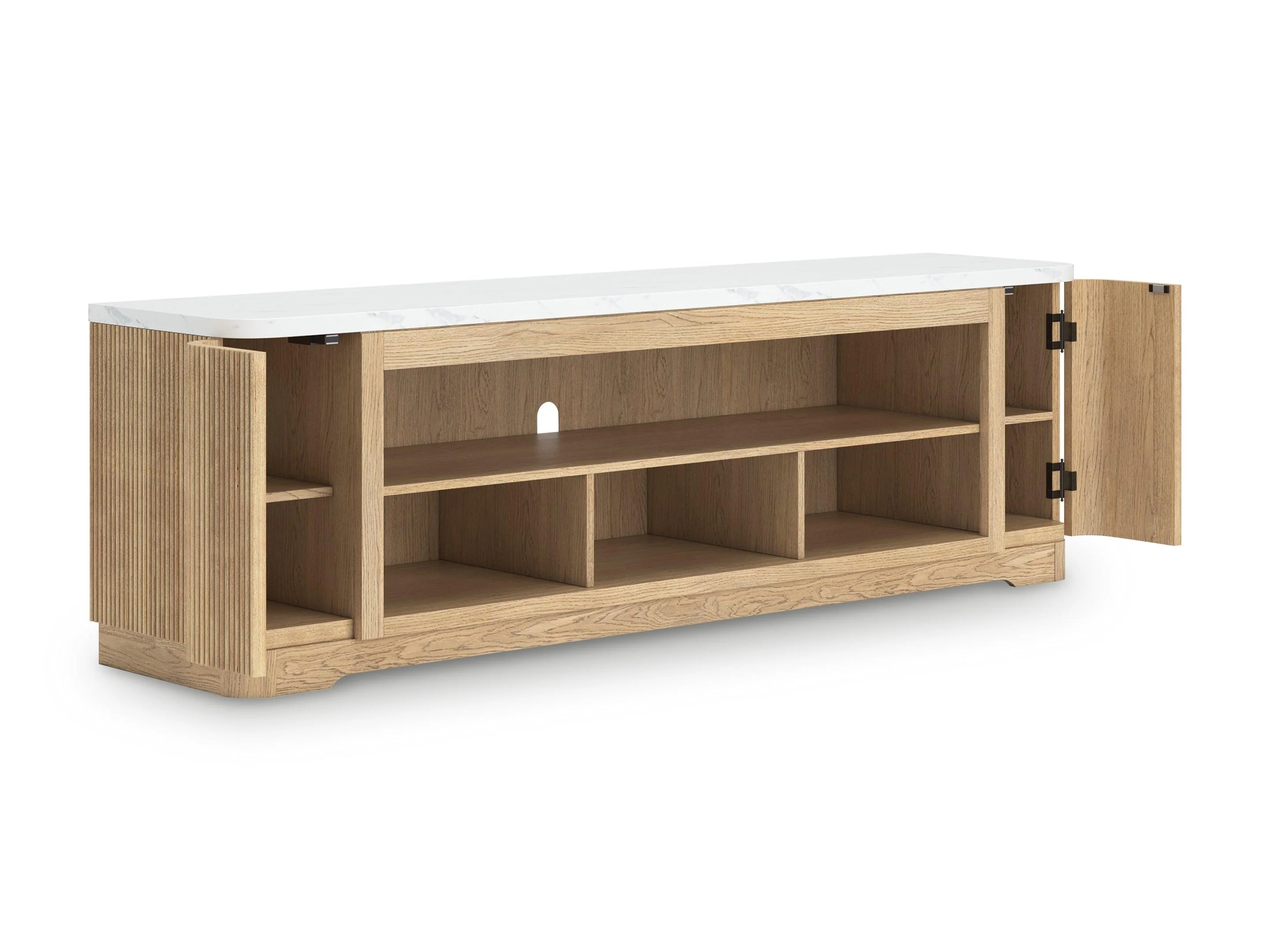 Camdill Light Brown 80" TV Stand - Image 2