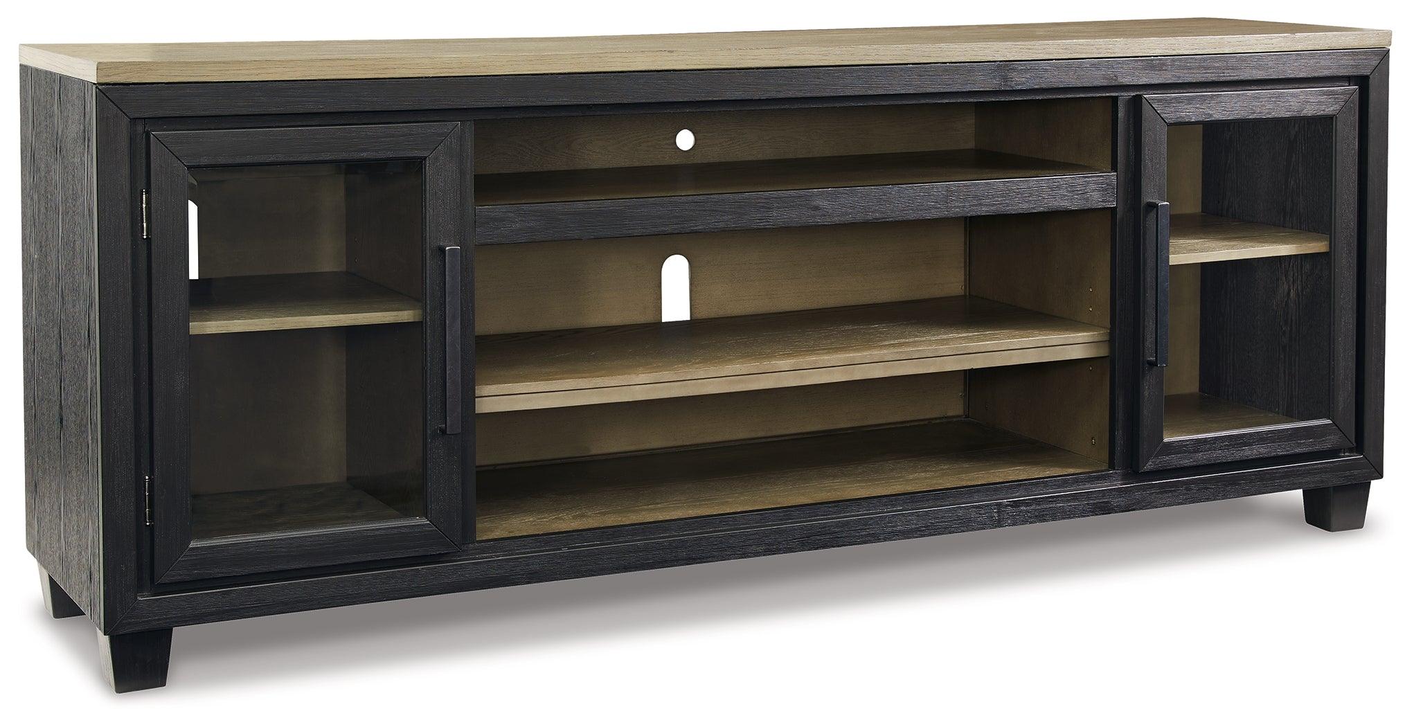 Foyland Black Brown 83" Tv Stand - Image 2