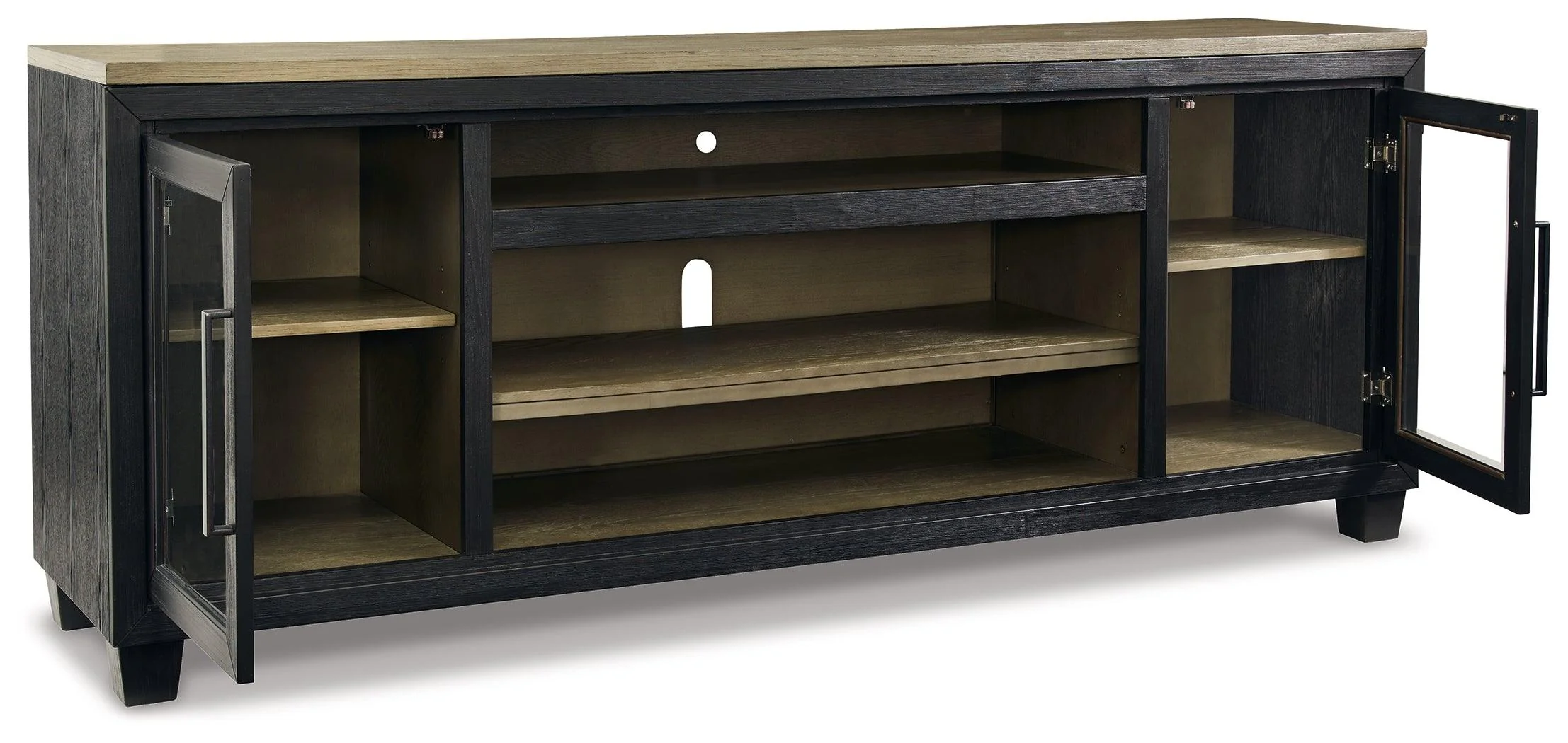 Foyland Black Brown 83" Tv Stand - Image 3