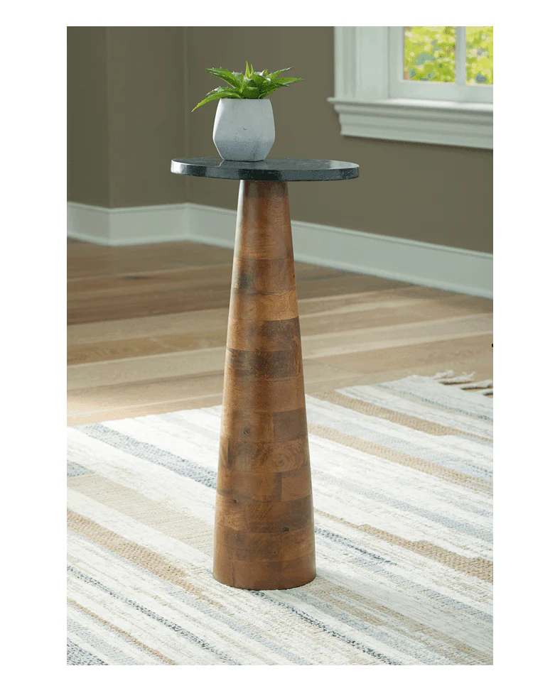 Quinndon Accent Table Marble Top - Image 1