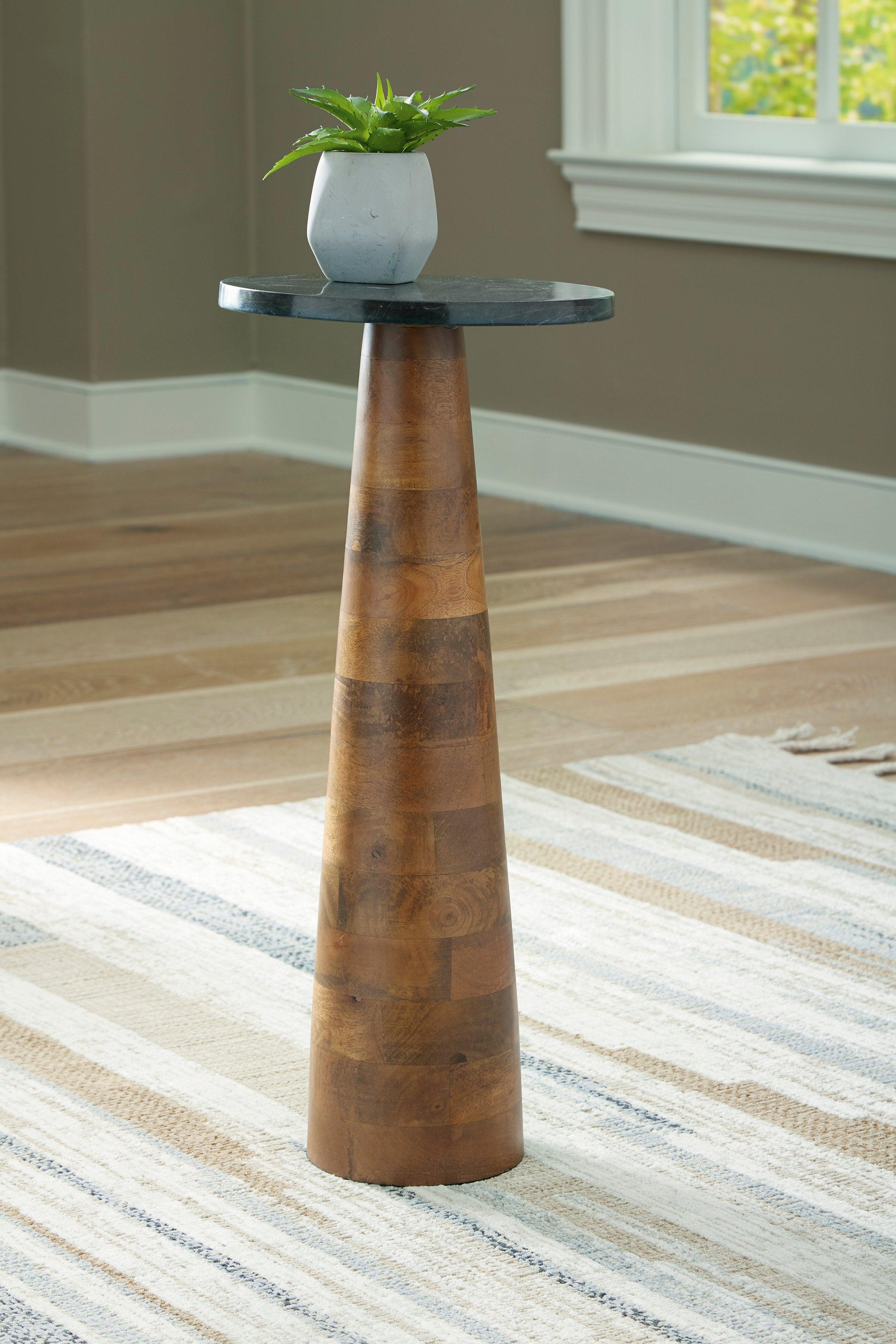 Quinndon Accent Table Marble Top - Image 3