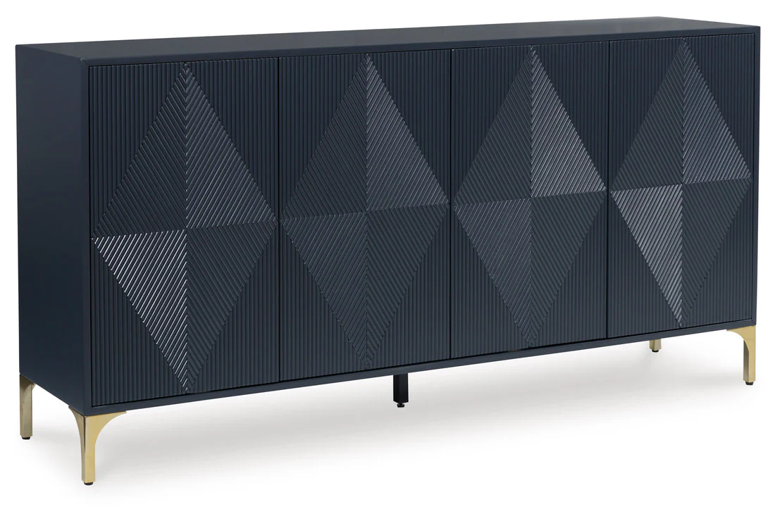 A4000677 Dark Blue Accent Cabinet 72"L - Image 2