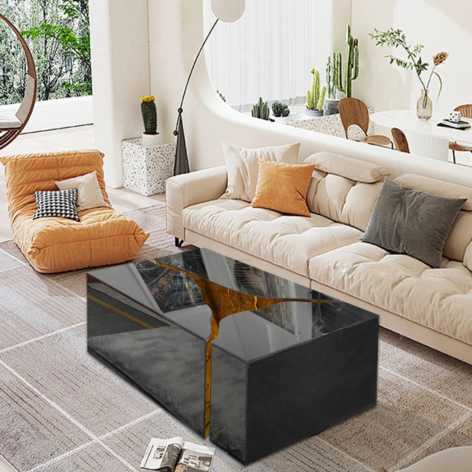 Ariana Black Coffee Table - Image 2