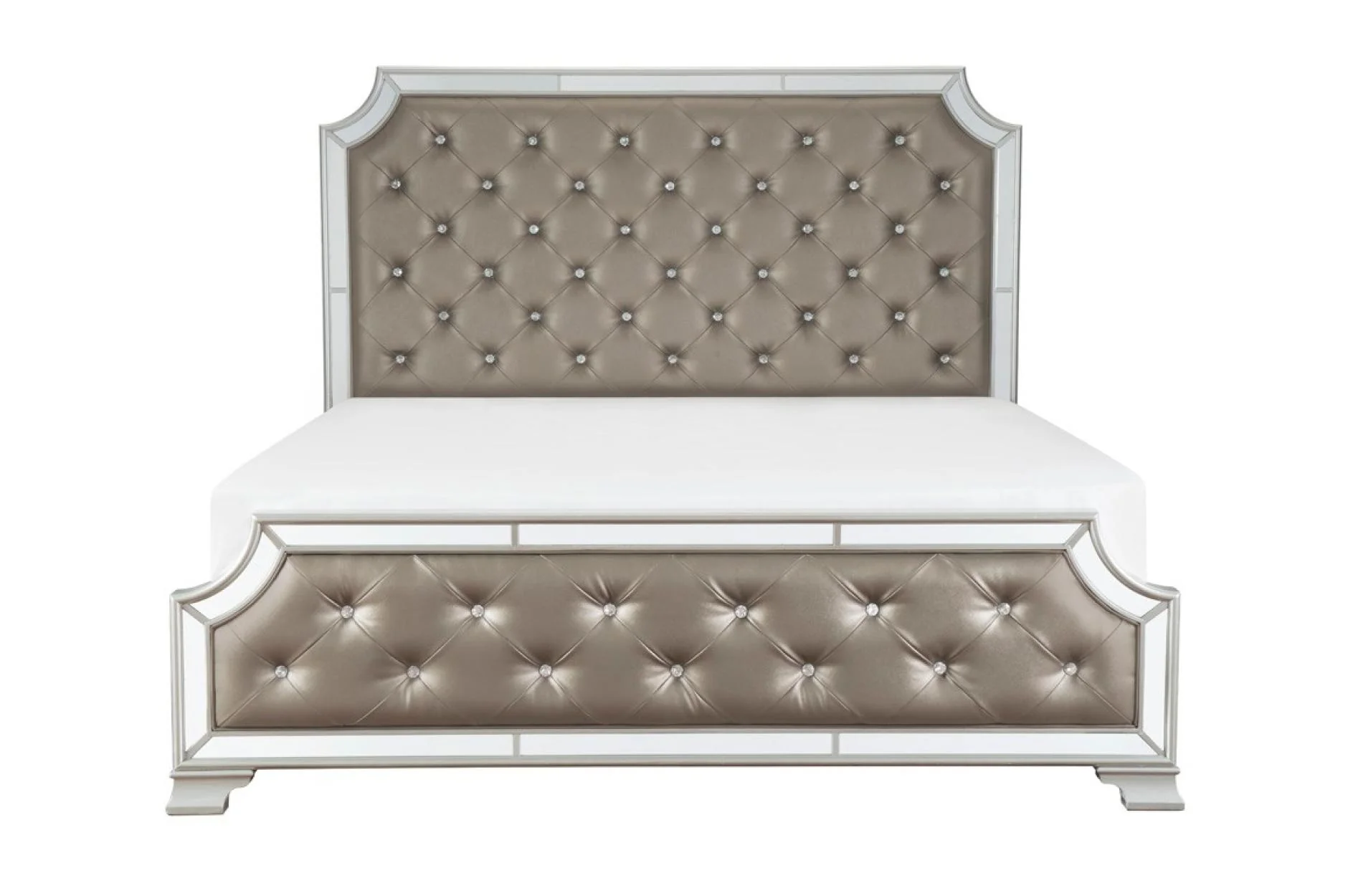 Avondale Gray Upholstered Tufted Panel Bedroom Set - Image 3