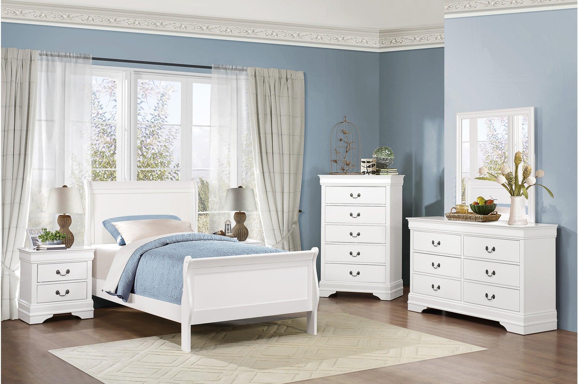 Mayville White Panel Bedroom Set - Image 2