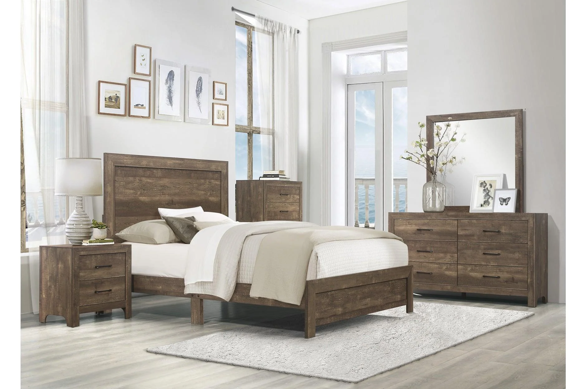 Corbin Brown Panel Bedroom Set - Image 2