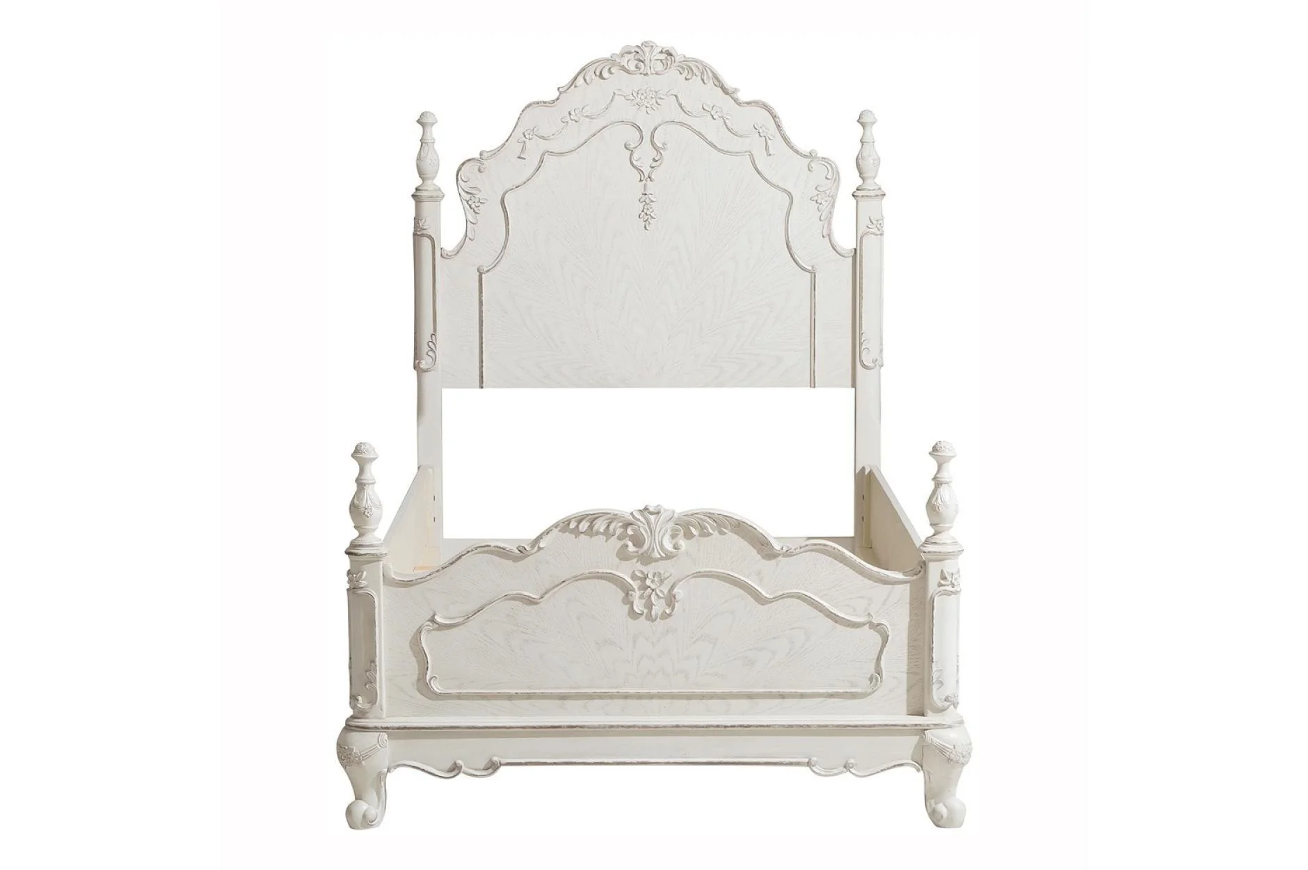 Cinderella Antique White Panel Bedroom Set - Image 2