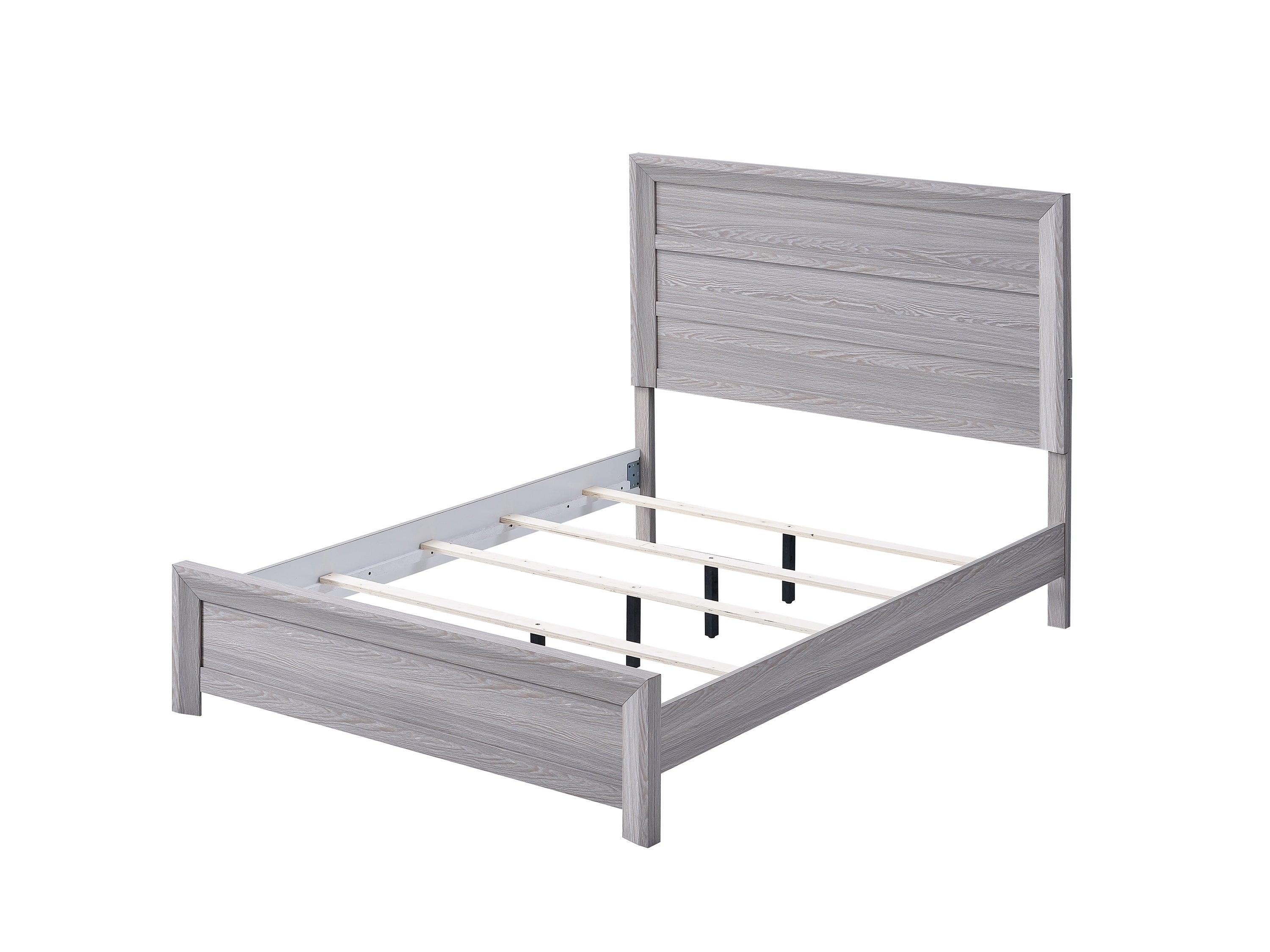 Adelaide Light Gray Panel Twin Bed - Image 3