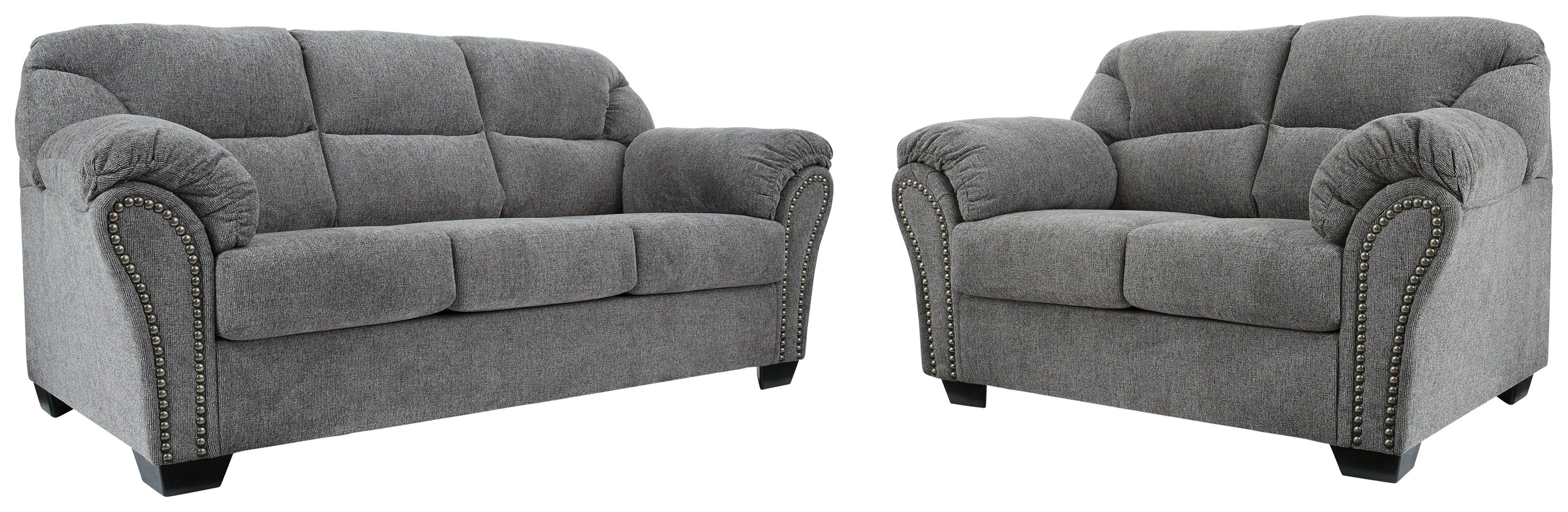 Allmaxx Pewter Sofa And Loveseat - Image 2