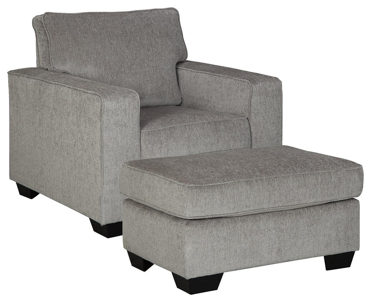 Altari Alloy Chair And Ottoman - Image 2