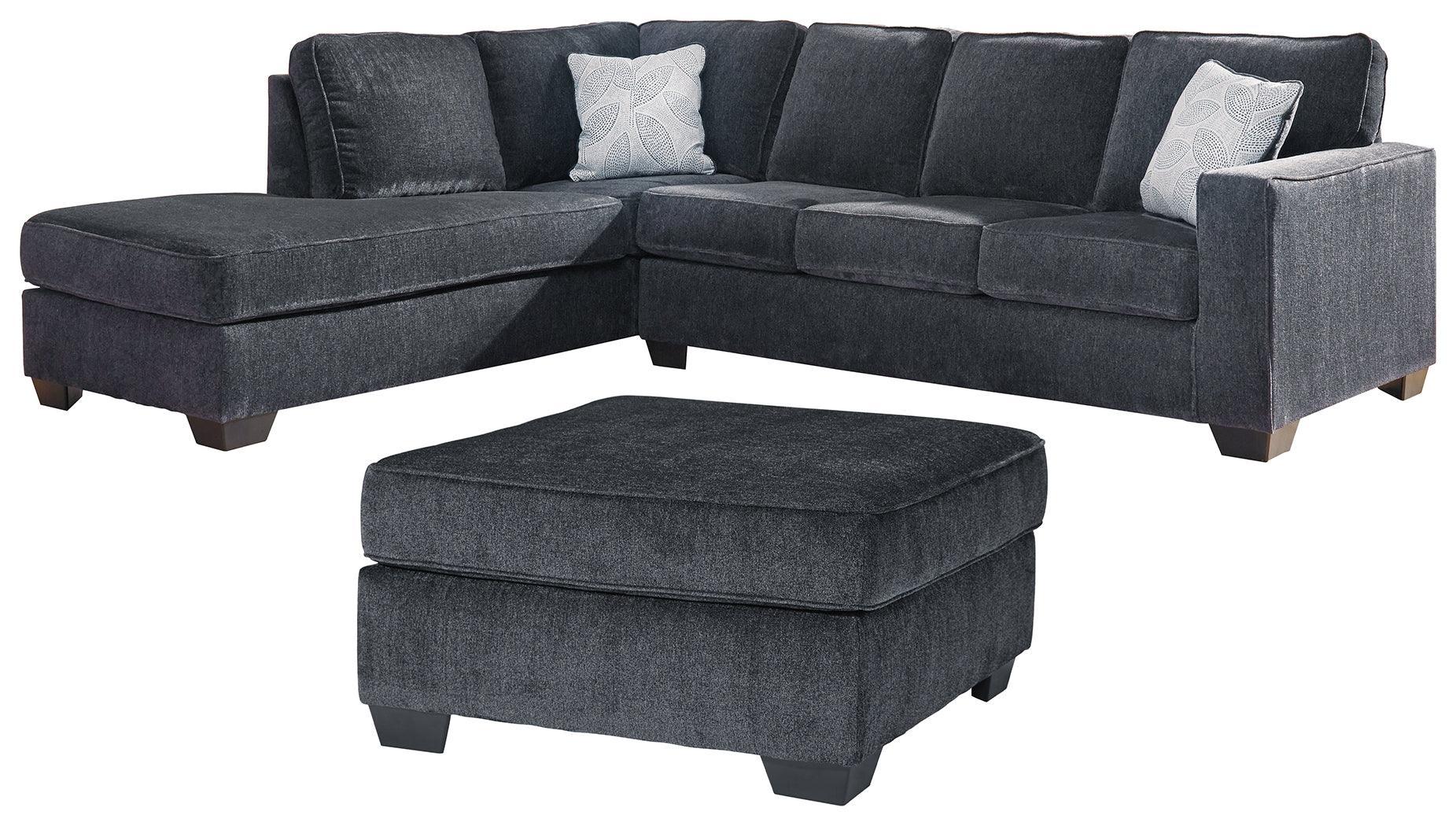 Altari Slate 2-Piece Sectional With Ottoman - Image 2