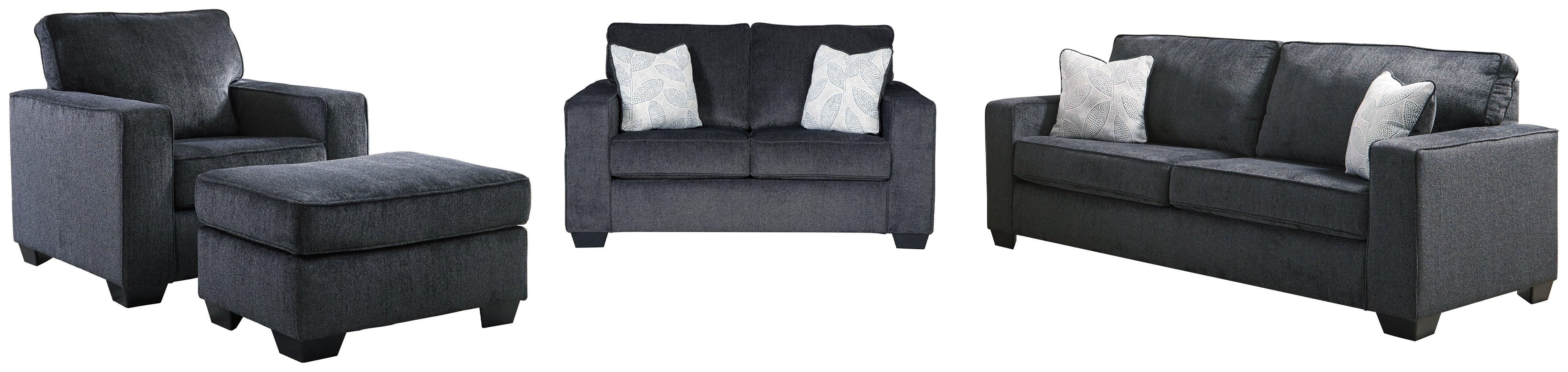 Altari Slate Sofa Loveseat Chair And Ottoman - Image 2