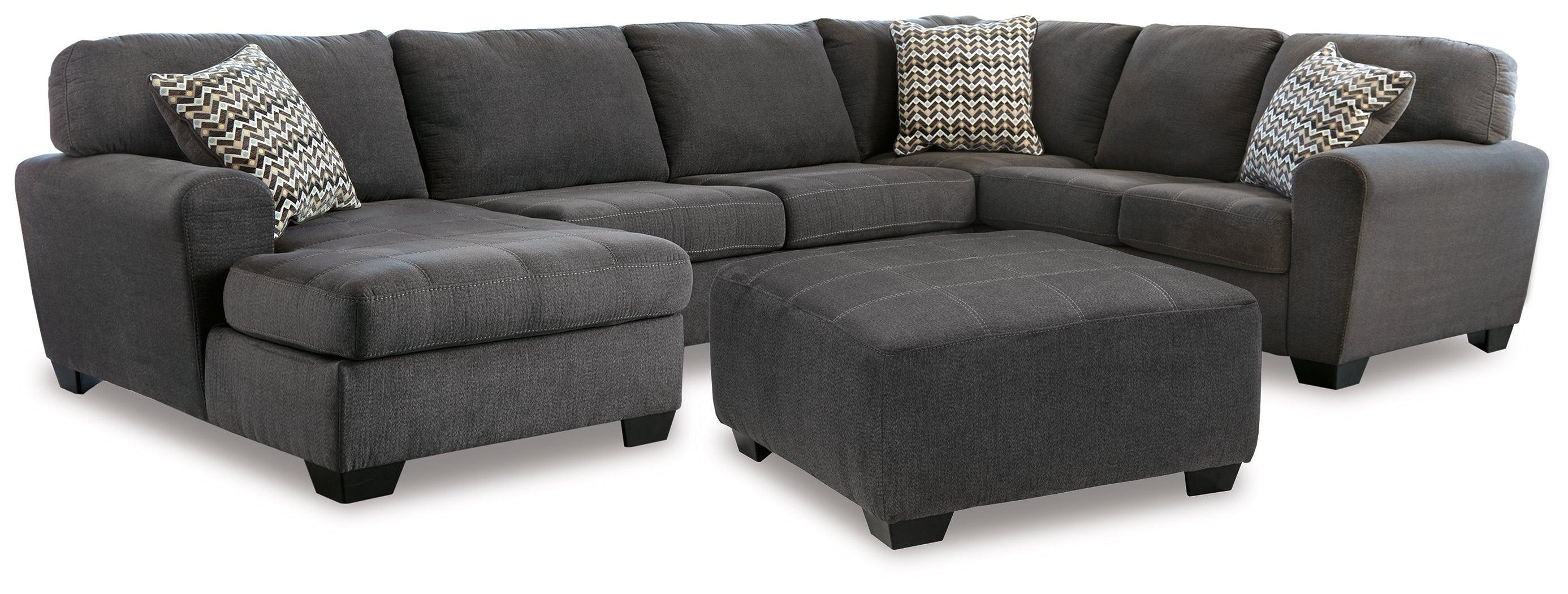 Ambee Slate 3-Piece Sectional With Ottoman - Image 2