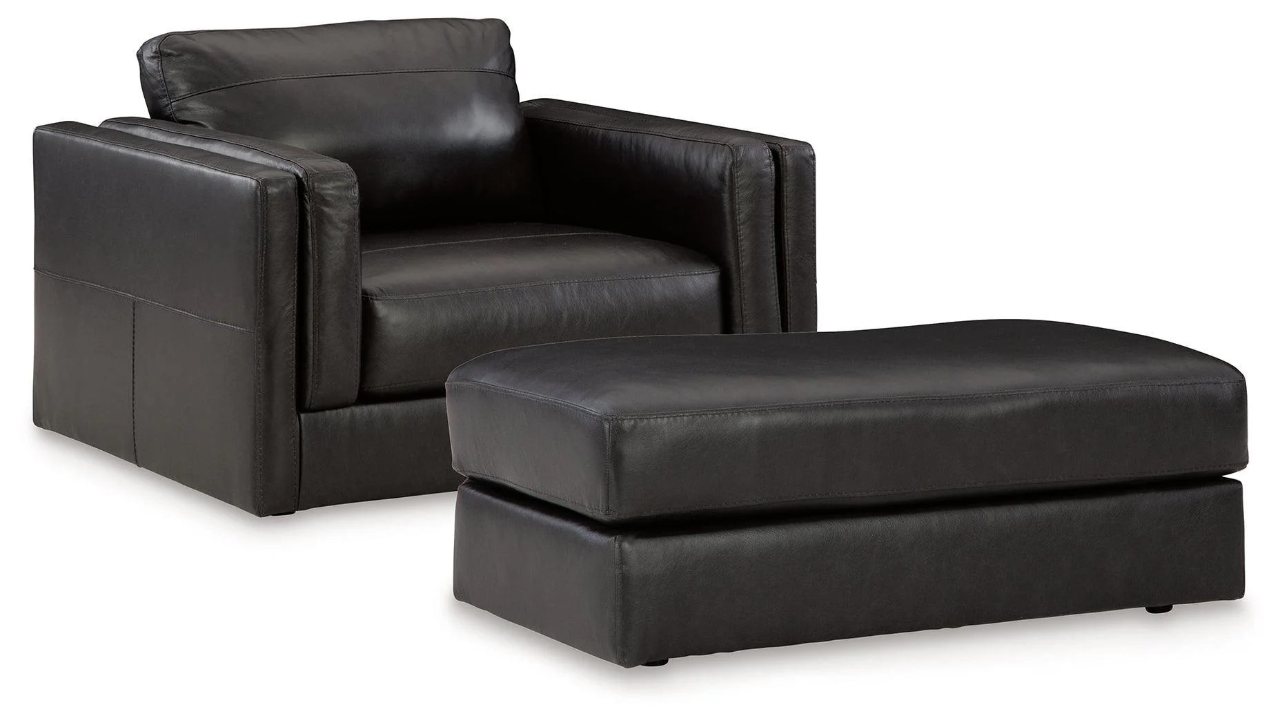 Amiata Onyx Chair And Ottoman - Image 2