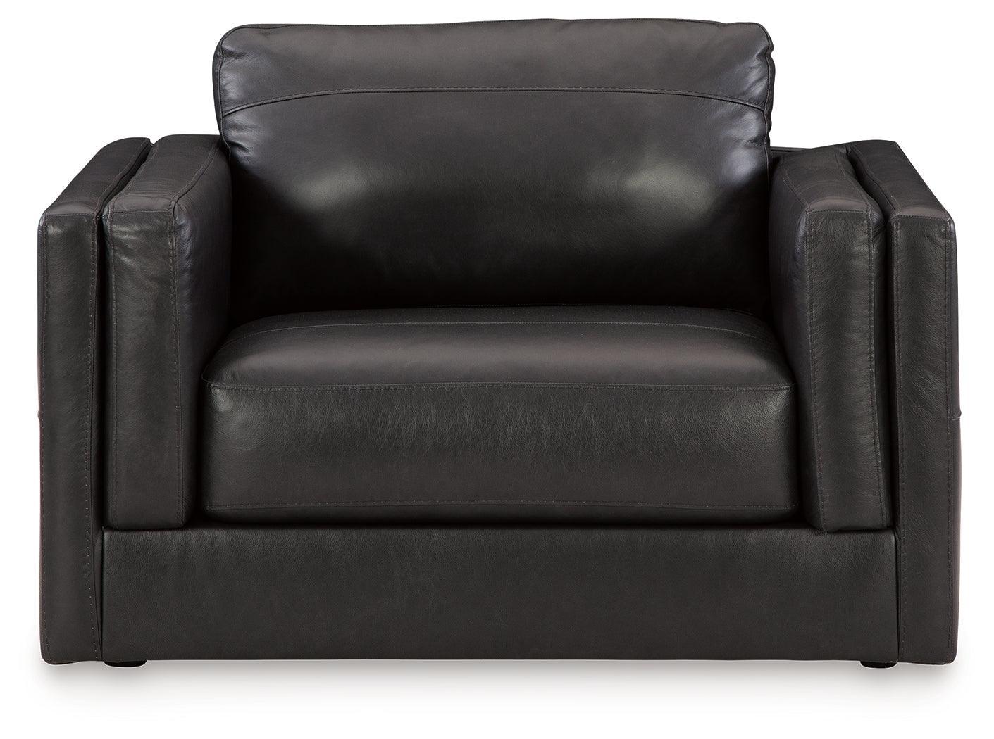 Amiata Onyx Chair And Ottoman - Image 3