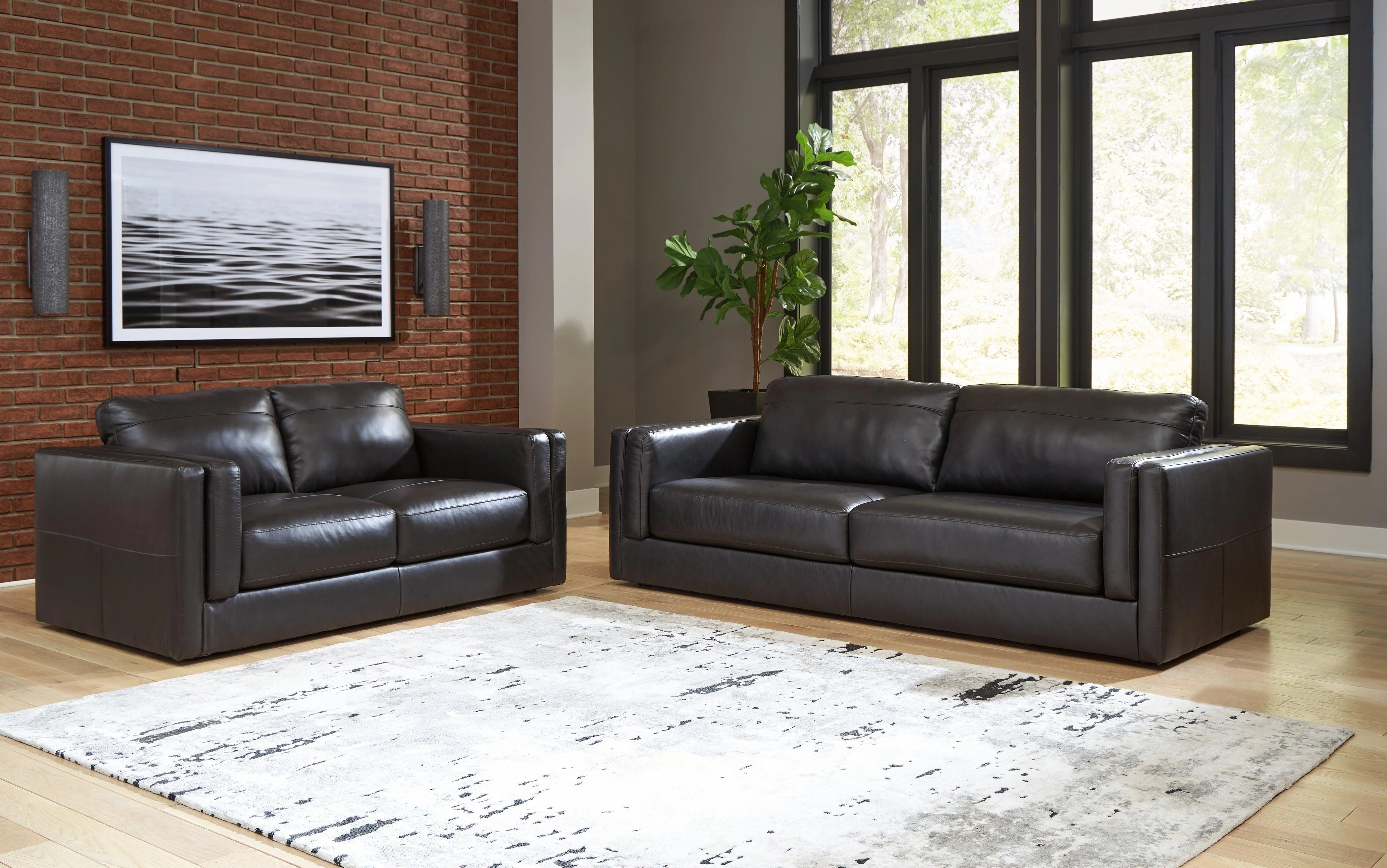 Amiata Onyx Sofa And Loveseat - Image 2