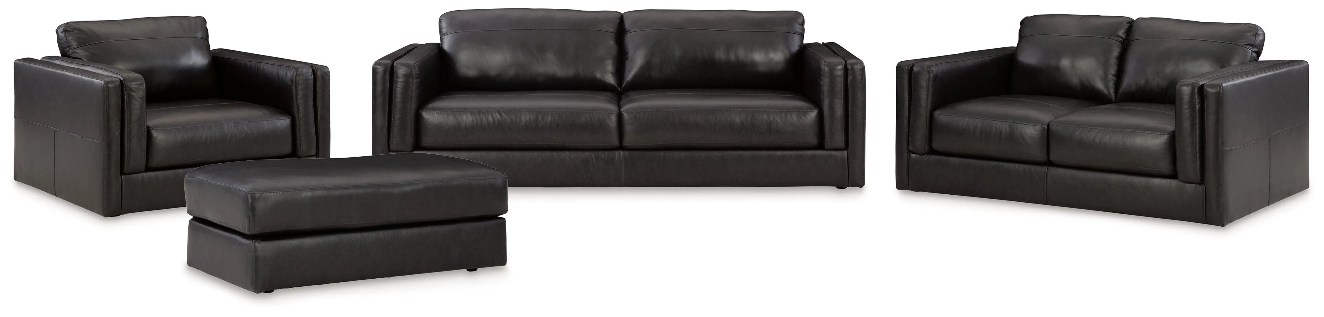 Amiata Onyx Sofa Loveseat Chair And Ottoman - Image 2
