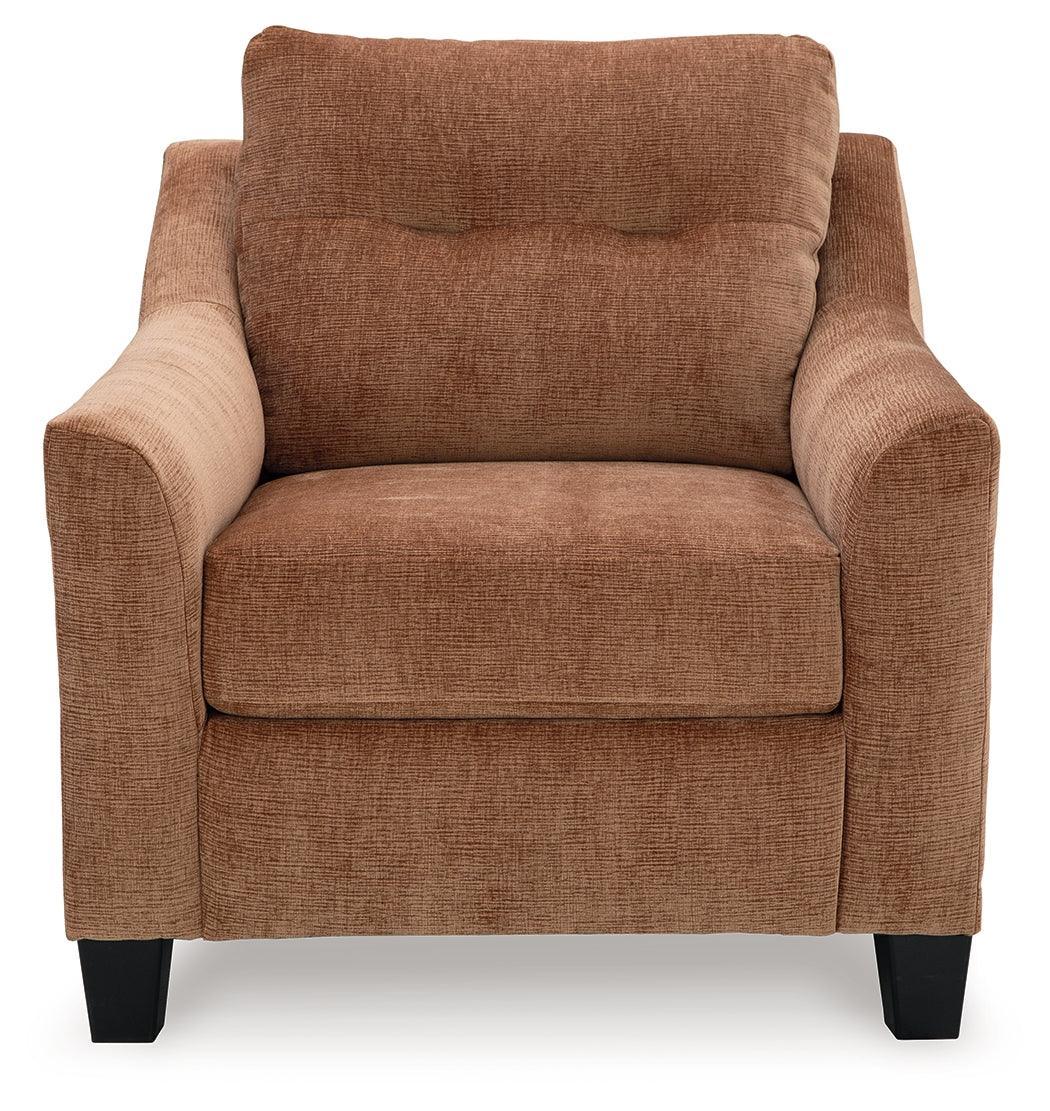 Amity Bay Clay Chenille Chair - Image 3