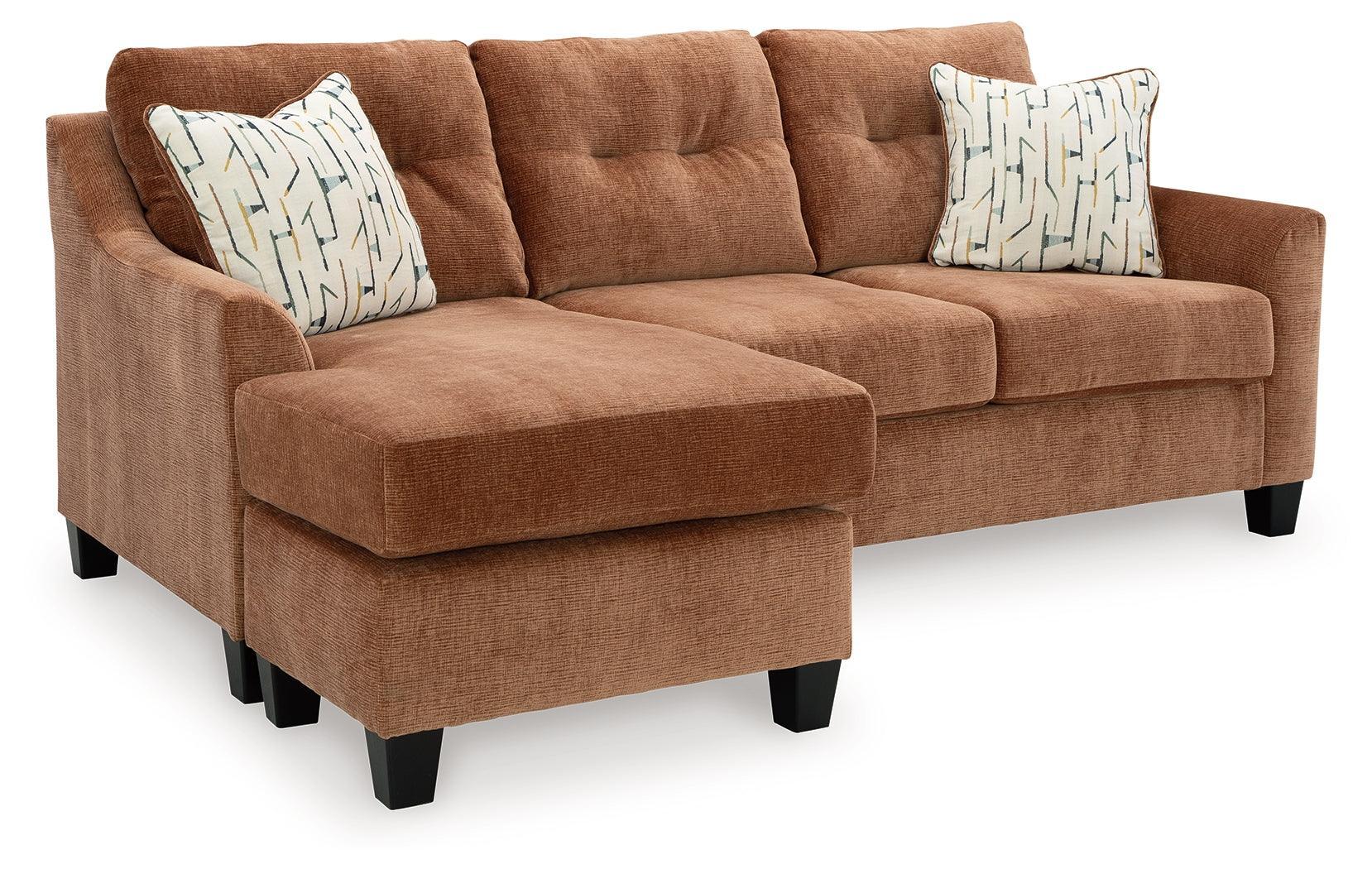 Amity Bay Clay Chenille Queen Sofa Chaise Sleeper - Image 2