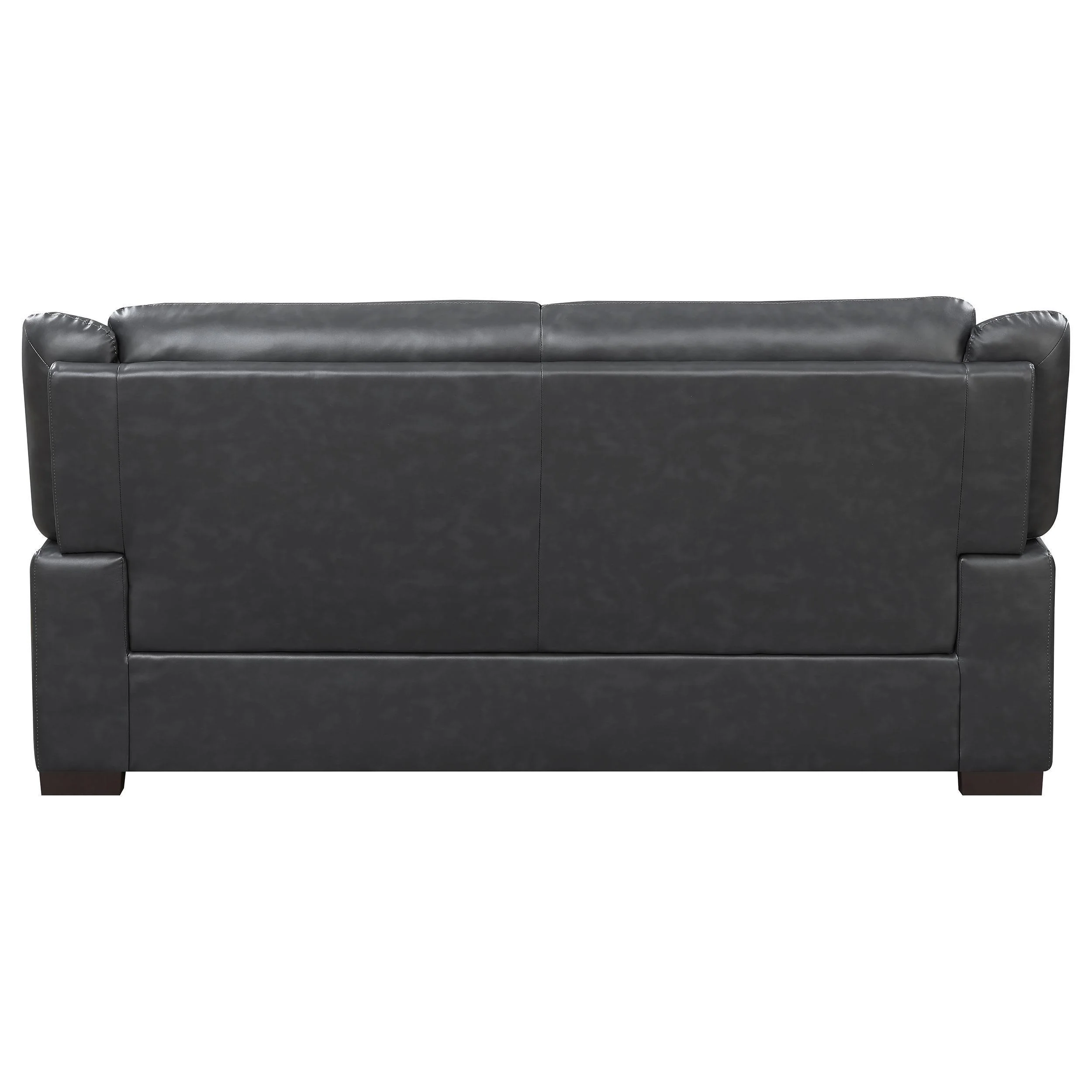 Arabella Brown Faux Leather 2-Piece Living Room Set - Image 3