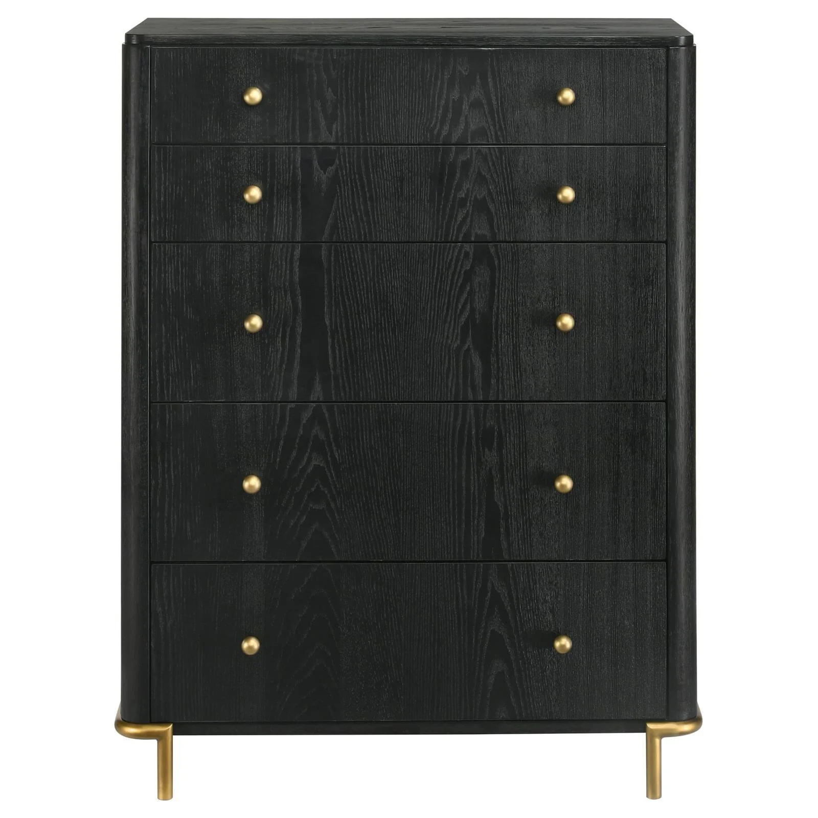 Arini 5 Drawer Bedroom Chest Black - Image 3