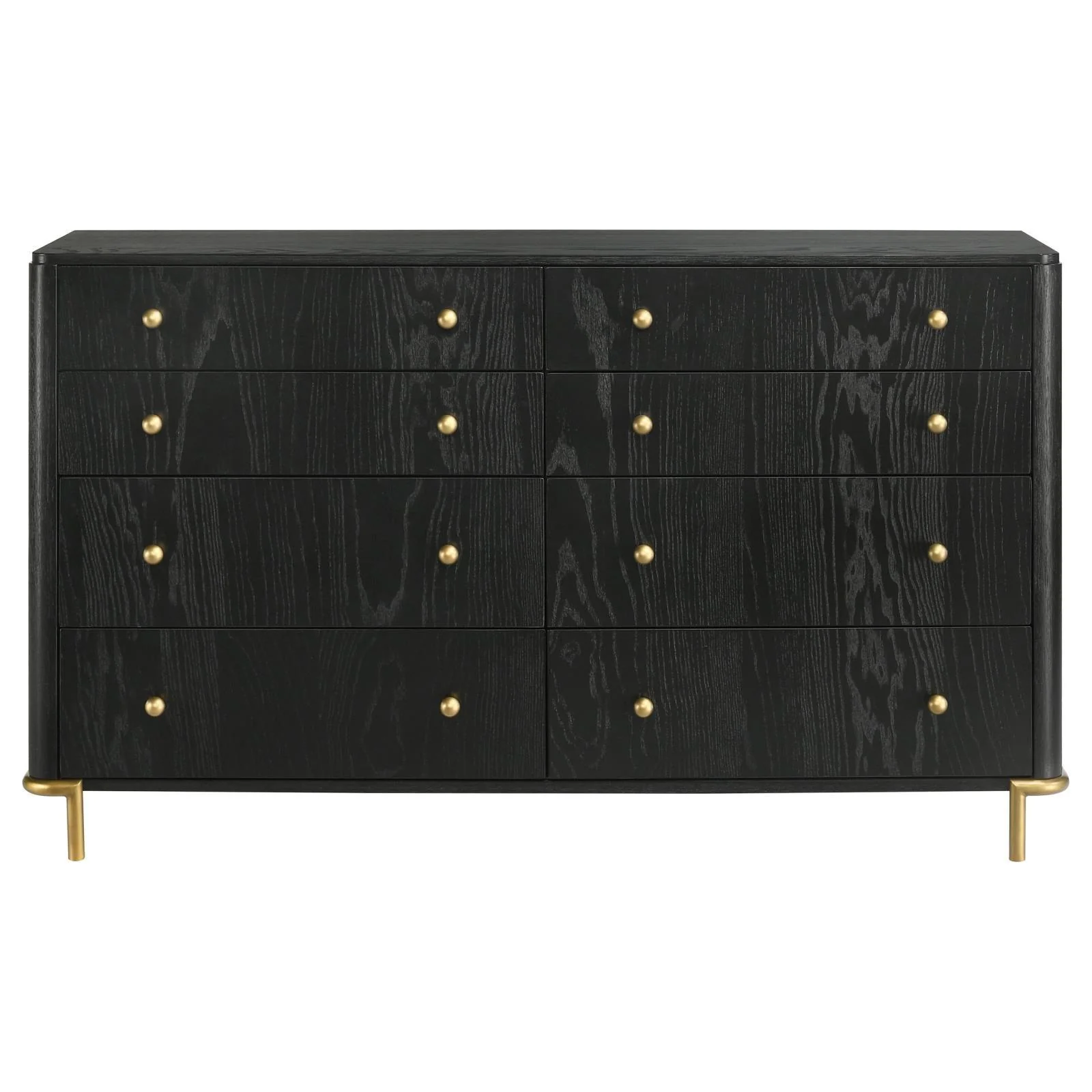 Arini 8 Drawer Bedroom Dresser Black - Image 3