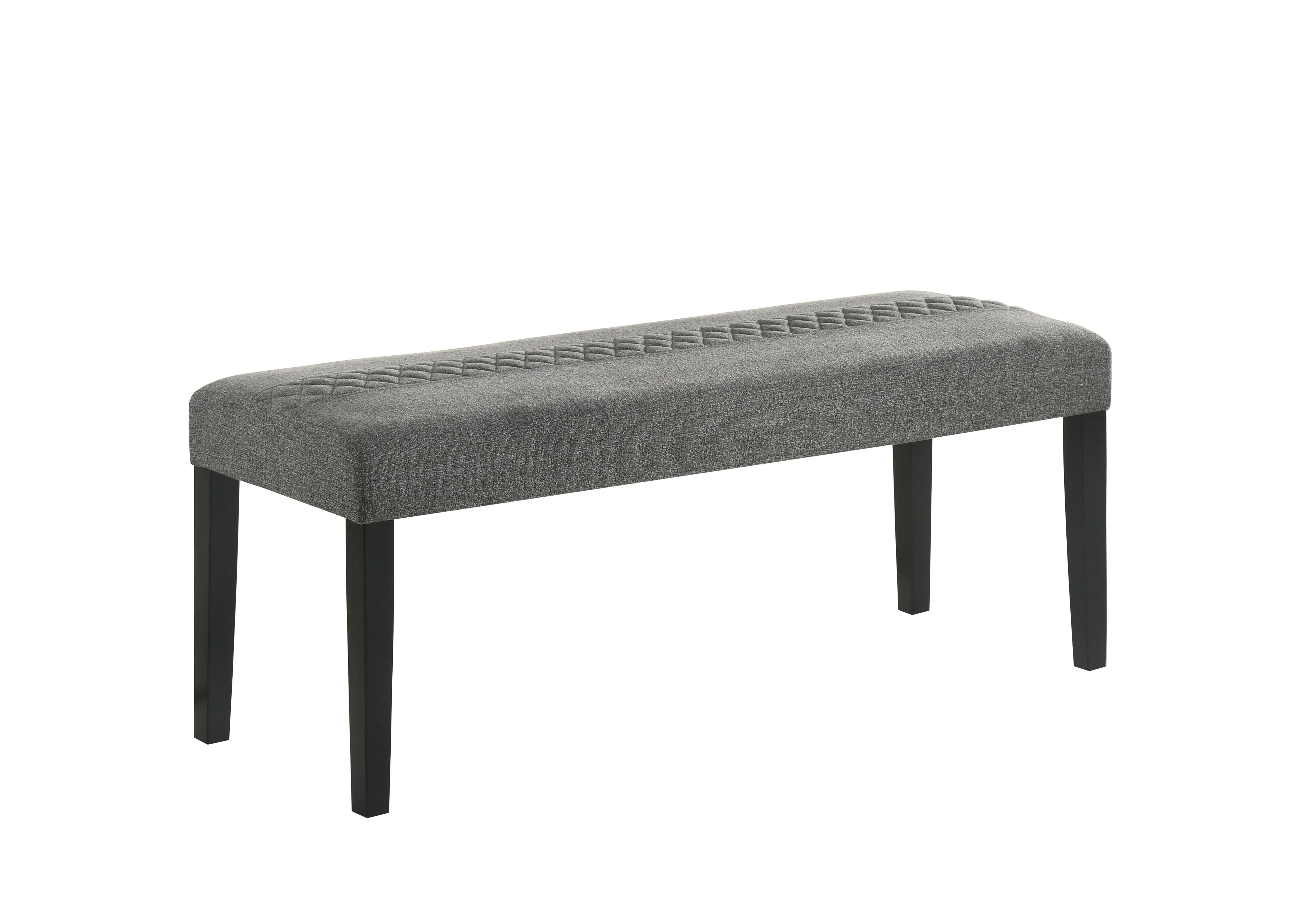 Arlene Gray Fabric Rectangular Dining Room Set - Image 2