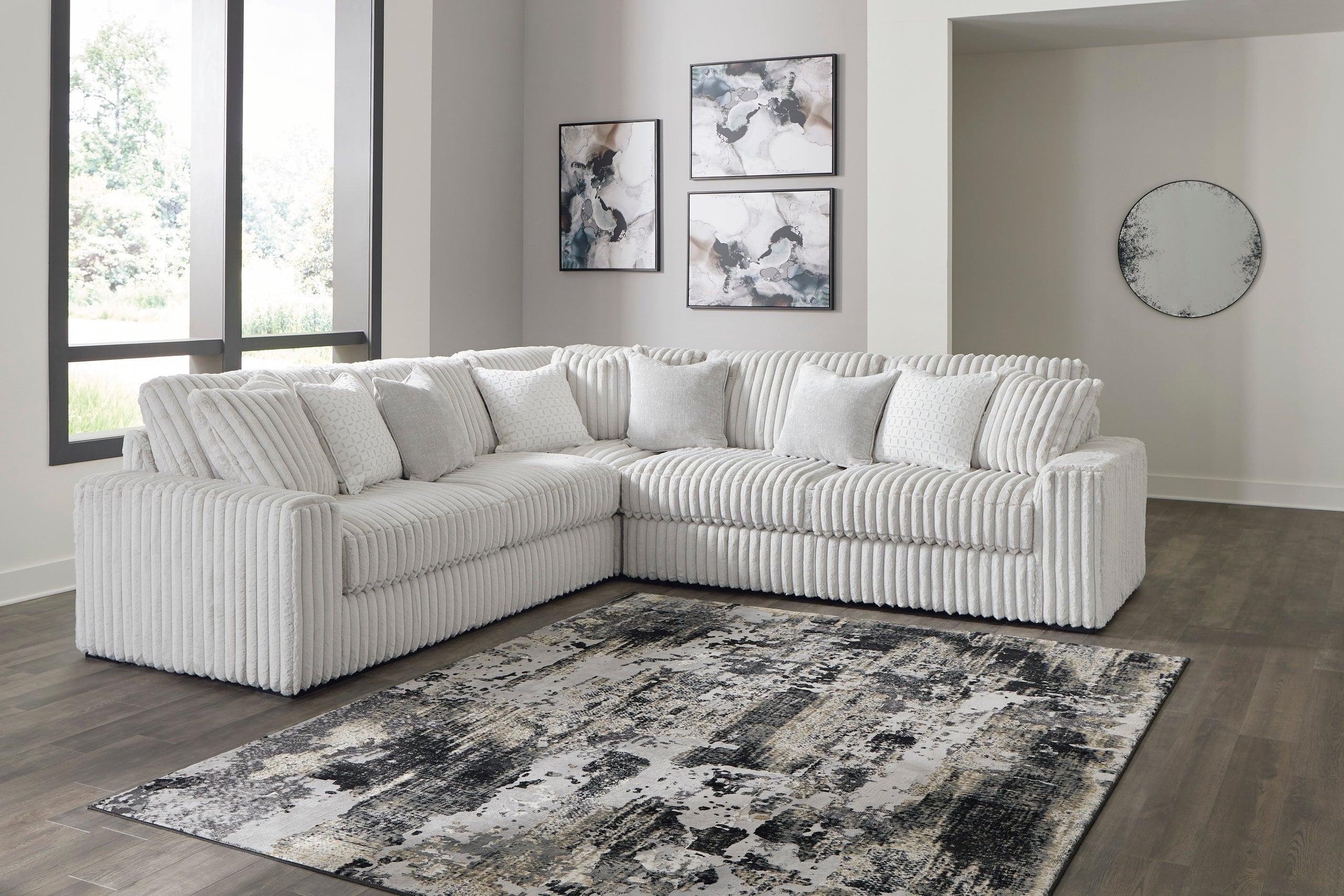 Stupendous Alloy Velvet Sectional - Image 3