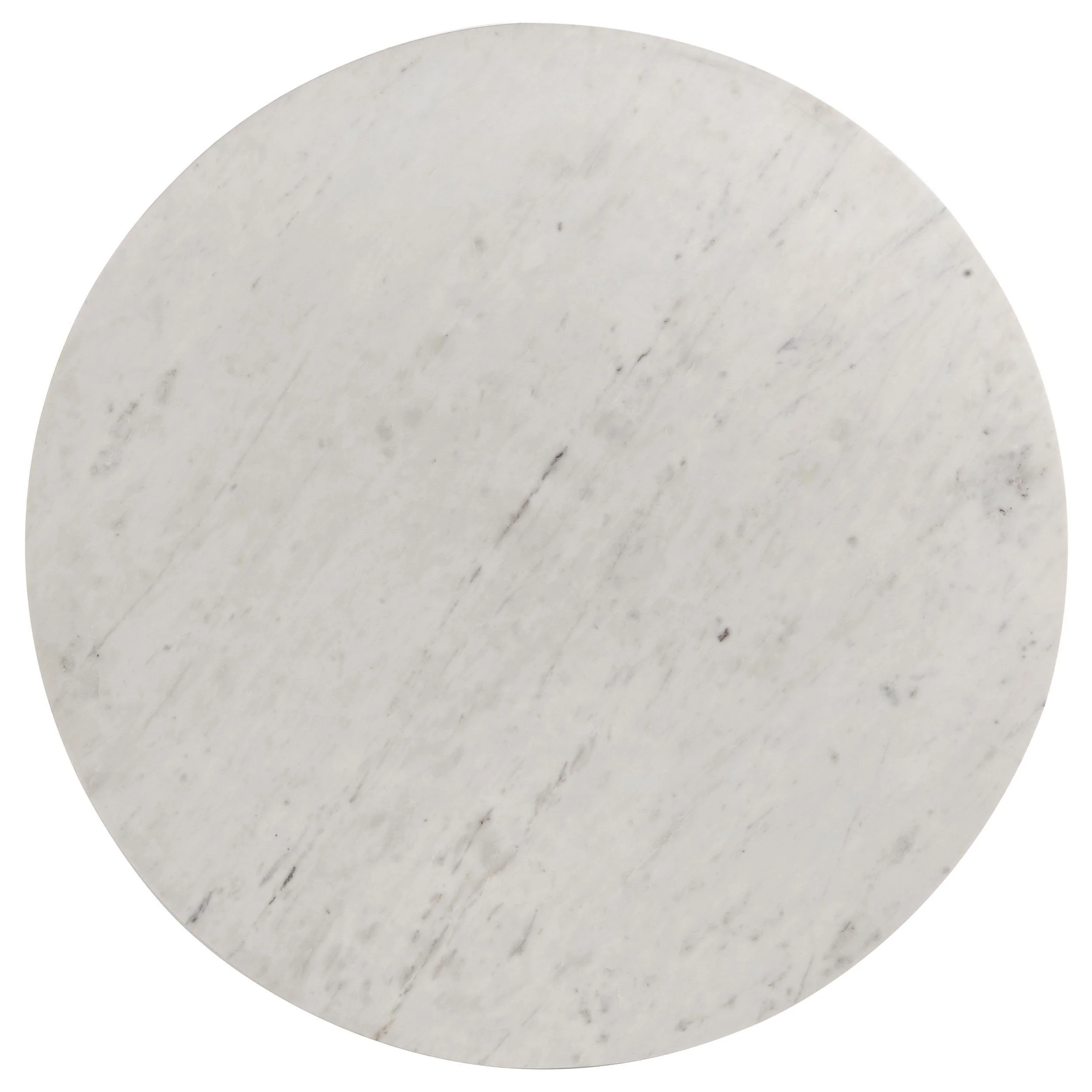 Astoria Round Genuine Marble Coffee Table White - Image 3
